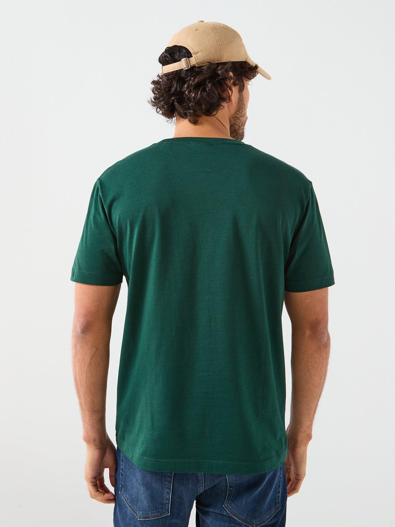 gant-regular-fit-small-linear-chest-logo-t-shirt-greenstillFront