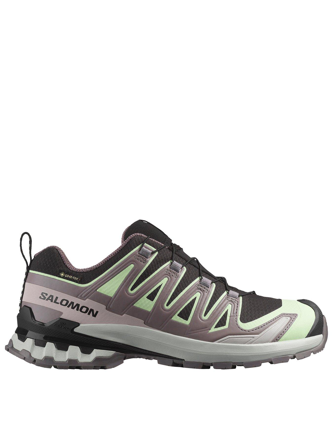 Salomon Womens Trail Running Xa pro 3d V9 Goretex Trainers - Black/green