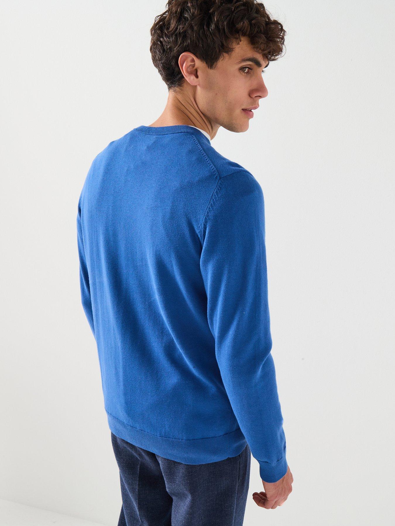 gant-cottonwool-crew-knitted-jumper-bluestillFront