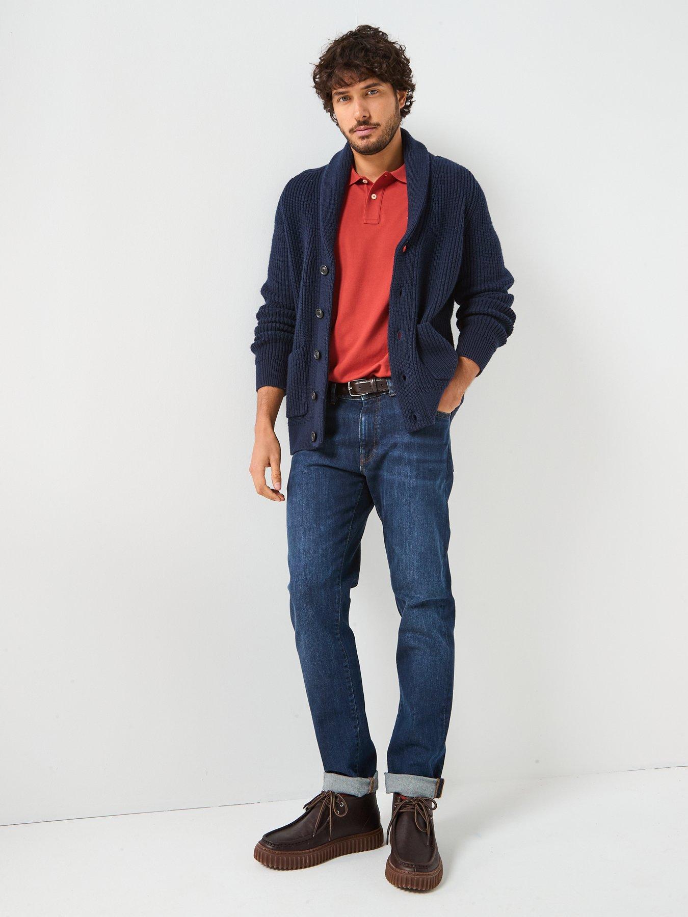 Image 3 of 6 of GANT Wool Blend Shawl Collar Knitted Cardigan - Navy