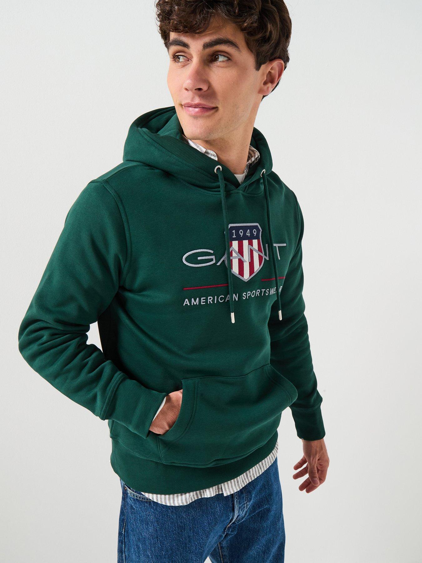 gant-logo-overhead-hoodie-greenfront