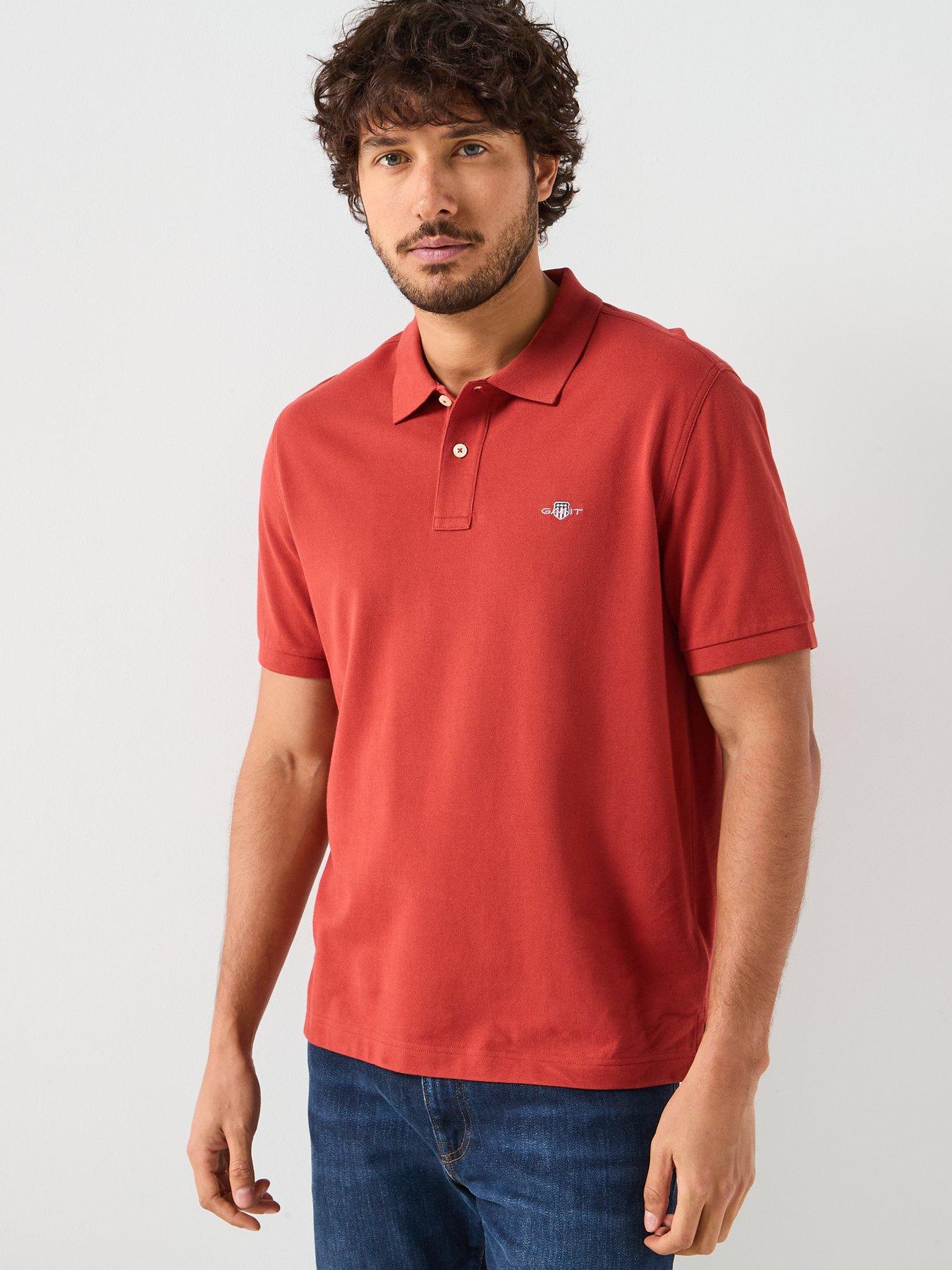 gant-regular-fit-shield-pique-polo-shirt-orangefront