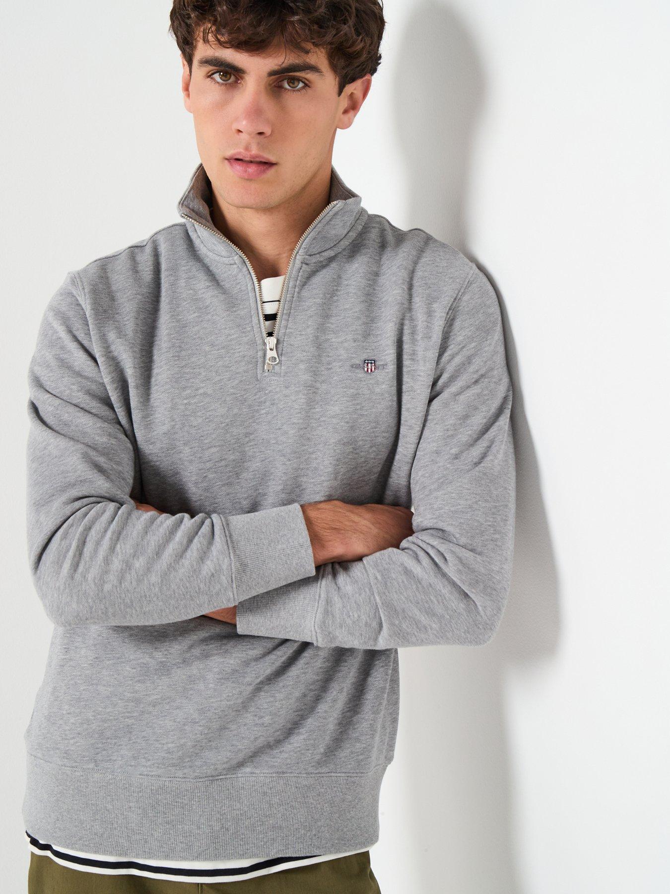 gant-regular-fit-shield-14-zip-sweat-light-greydetail