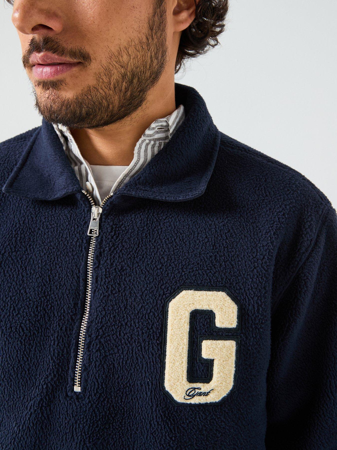gant-regular-fit-g-badge-14-zip-sweat-navyoutfit