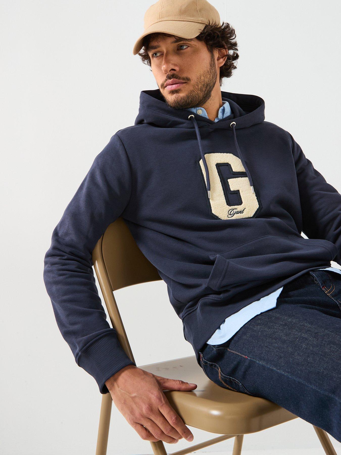 gant-regular-fit-g-badge-overhead-hoodie-navy