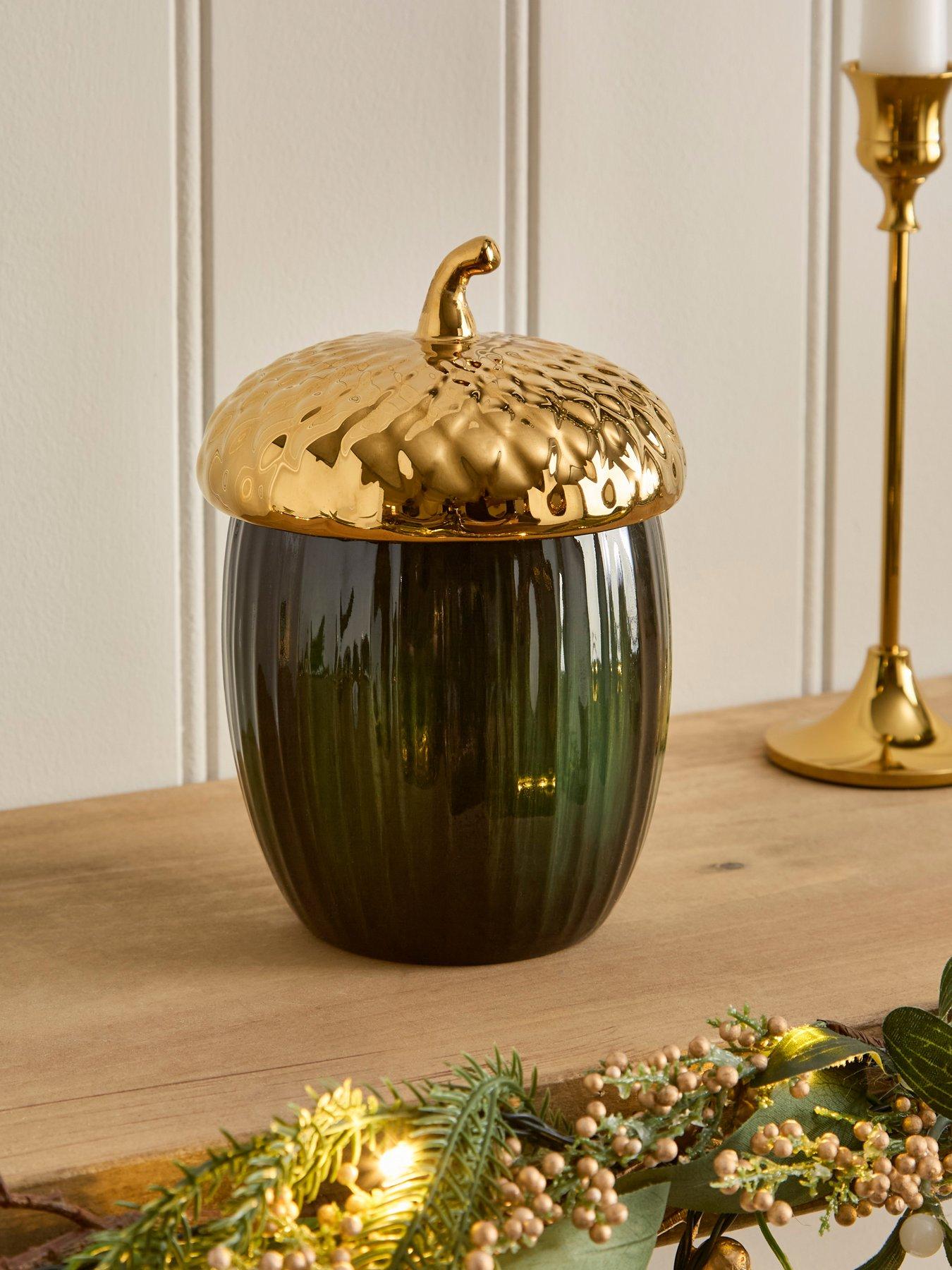 festive-15nbspcm-dolomite-dark-green-acorn-lidded-pot-christmas-decorationfront