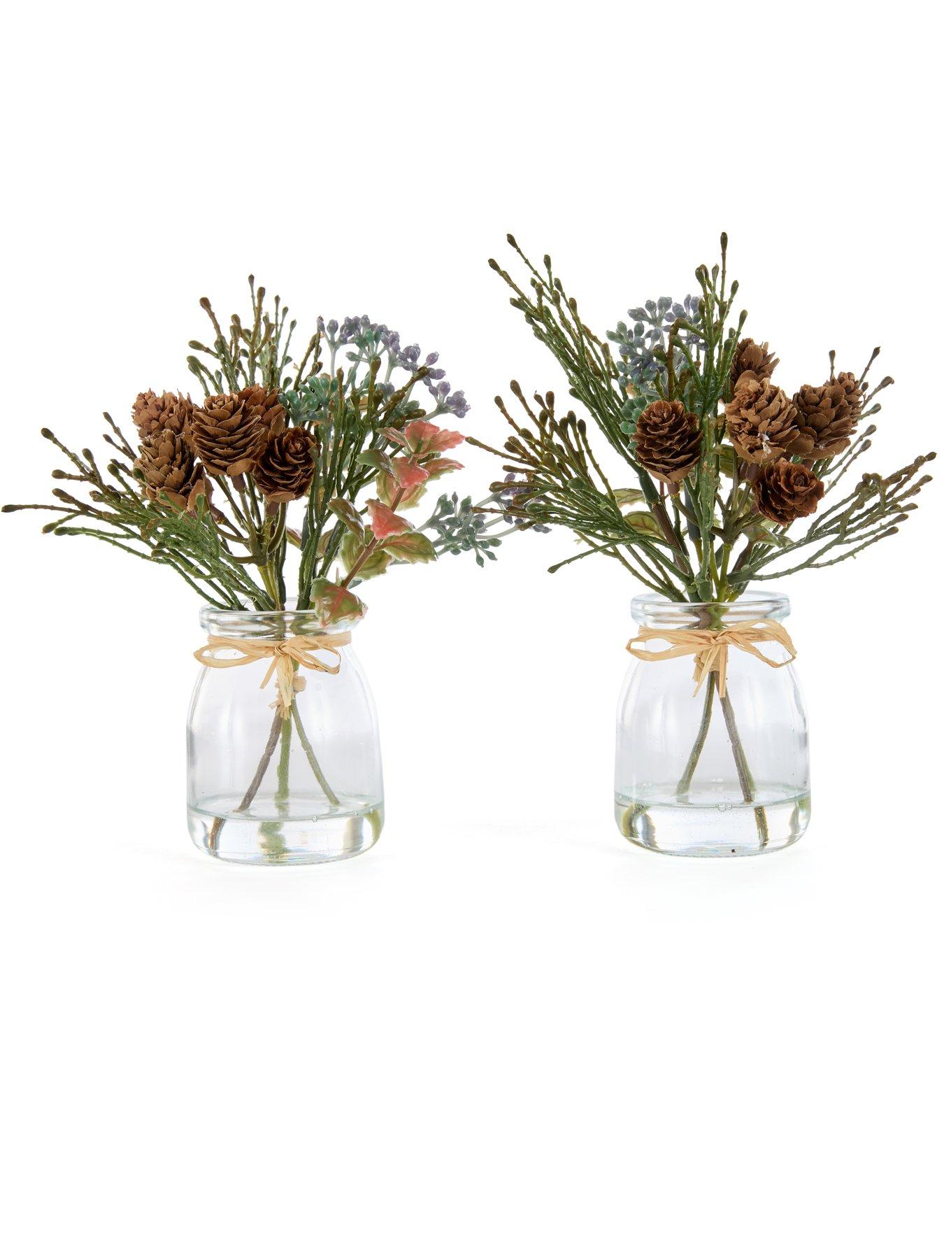 festive-set-of-2-x-18nbspcm-mixed-green-christmas-foliage-cones-in-glassstillFront