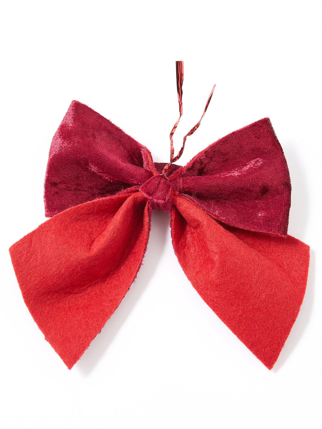 festive-set-of-9nbspburgundy-velvet-christmas-tree-bows-15nbspcmoutfit