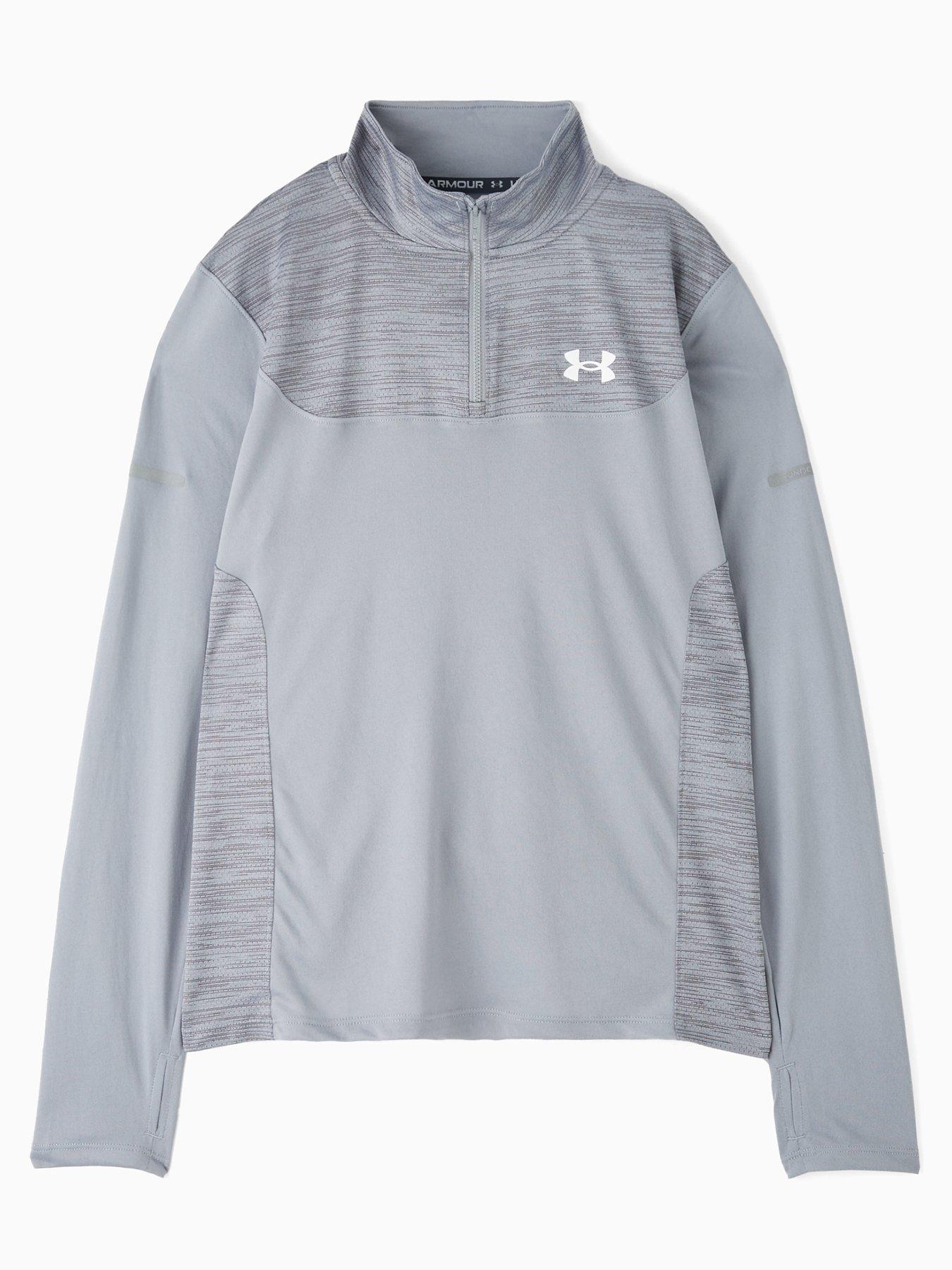 under-armour-junior-boys-training-tech-utility-14-zip-top-grey