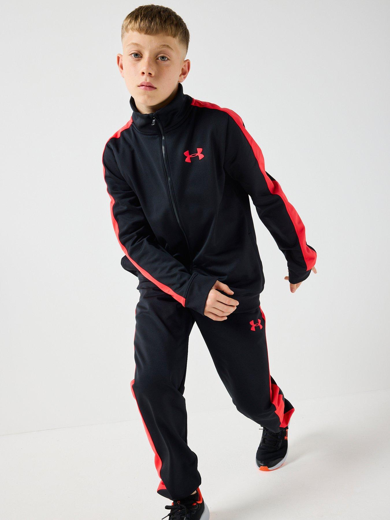 UNDER ARMOUR Junior Boys Training Rival Knit Tracksuit - Black