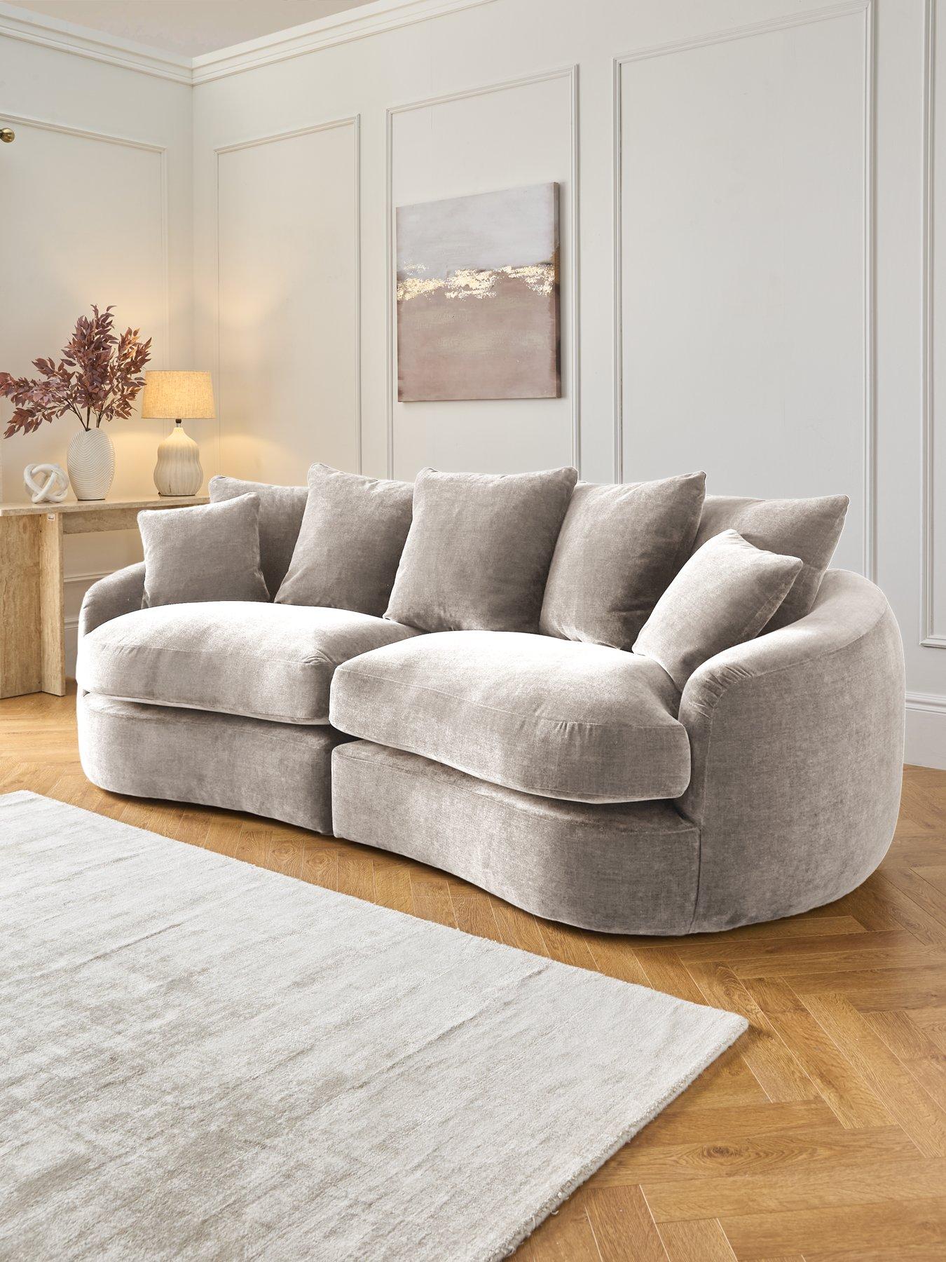 undefined Lovise Scatter 4 Seater Fabric Sofa