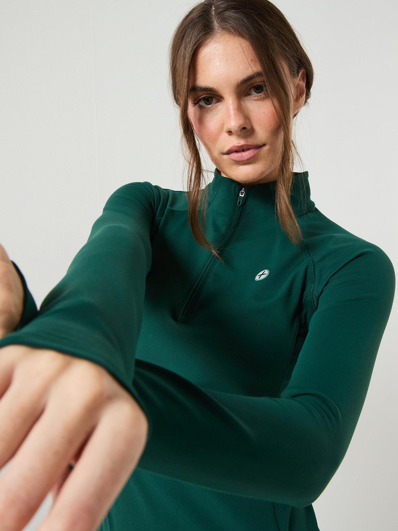 gym-coffee-womens-training-relentless-14-zip-greendetail
