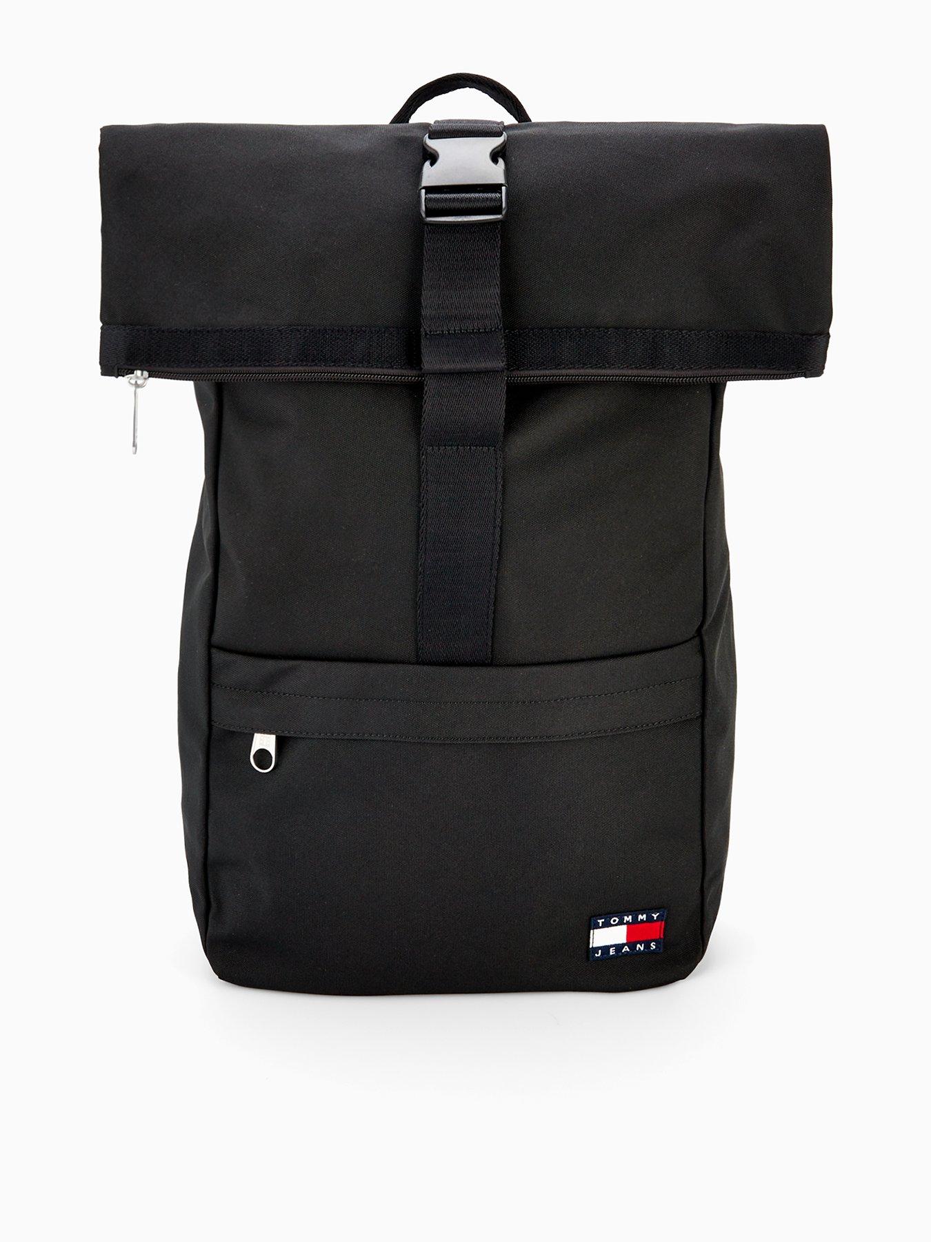 tommy-jeans-tjm-ess-daily-rolltop-backpack-blackfront