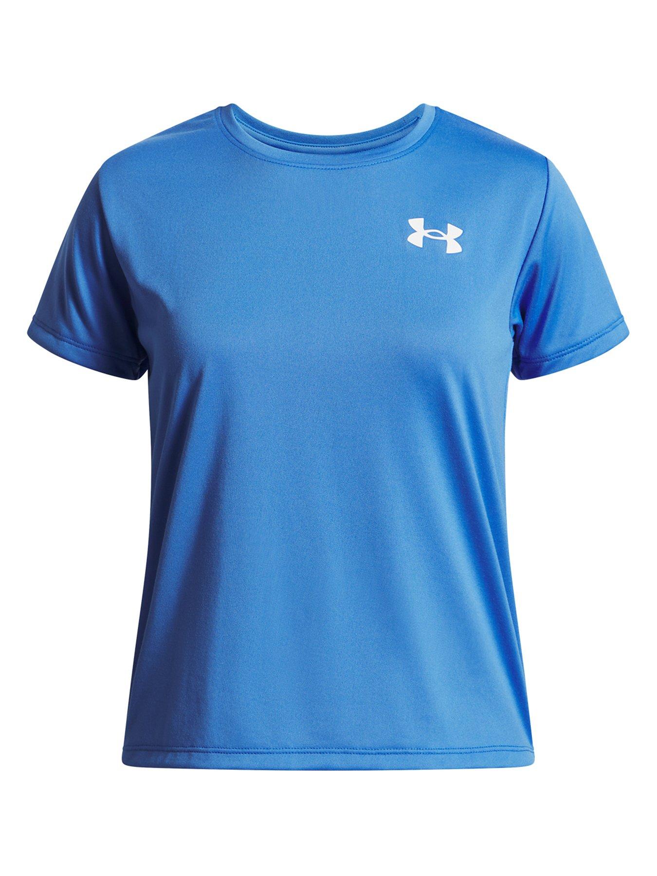 under-armour-junior-girls-training-tech-t-shirt-nbspblue