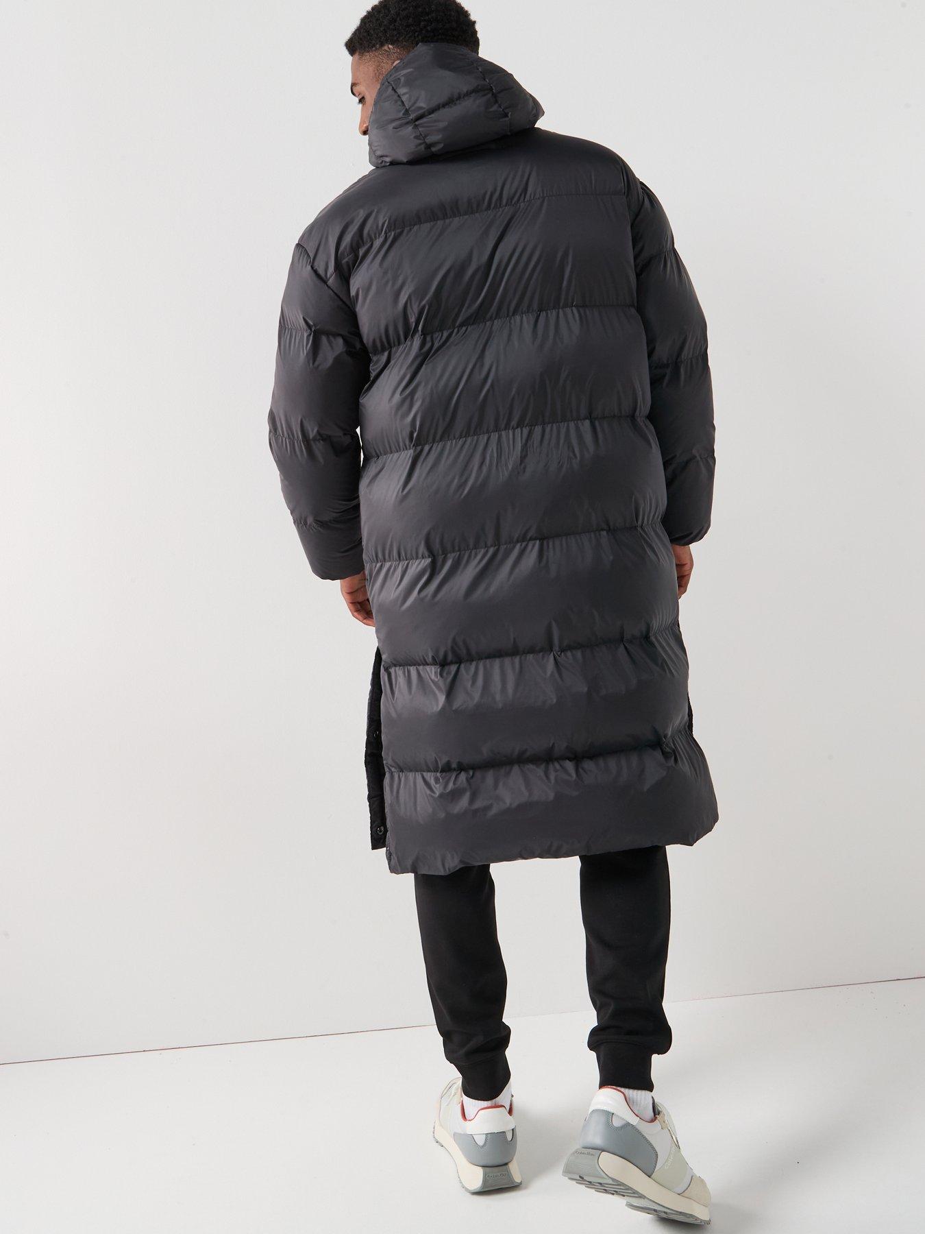 calvin-klein-jeans-nylon-zip-off-hood-down-long-quilted-jacket-blackstillFront