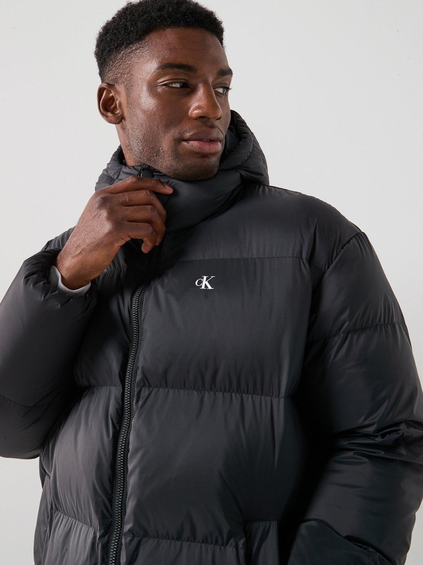 calvin-klein-jeans-nylon-zip-off-hood-down-long-quilted-jacket-blackdetail