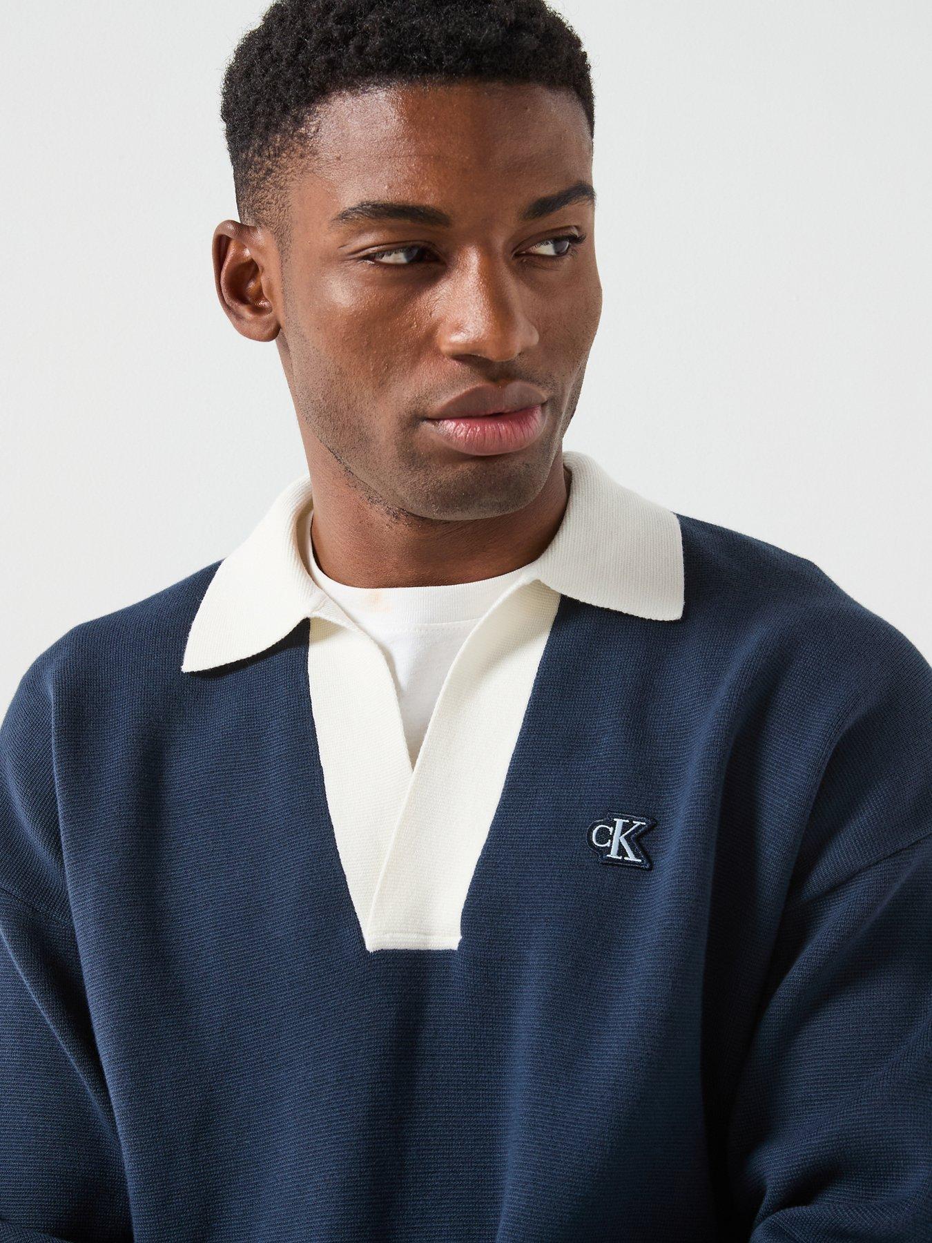 calvin-klein-jeans-calvin-klein-jeans-ls-solid-oversized-johnny-collar-knitted-jumper-navyoutfit