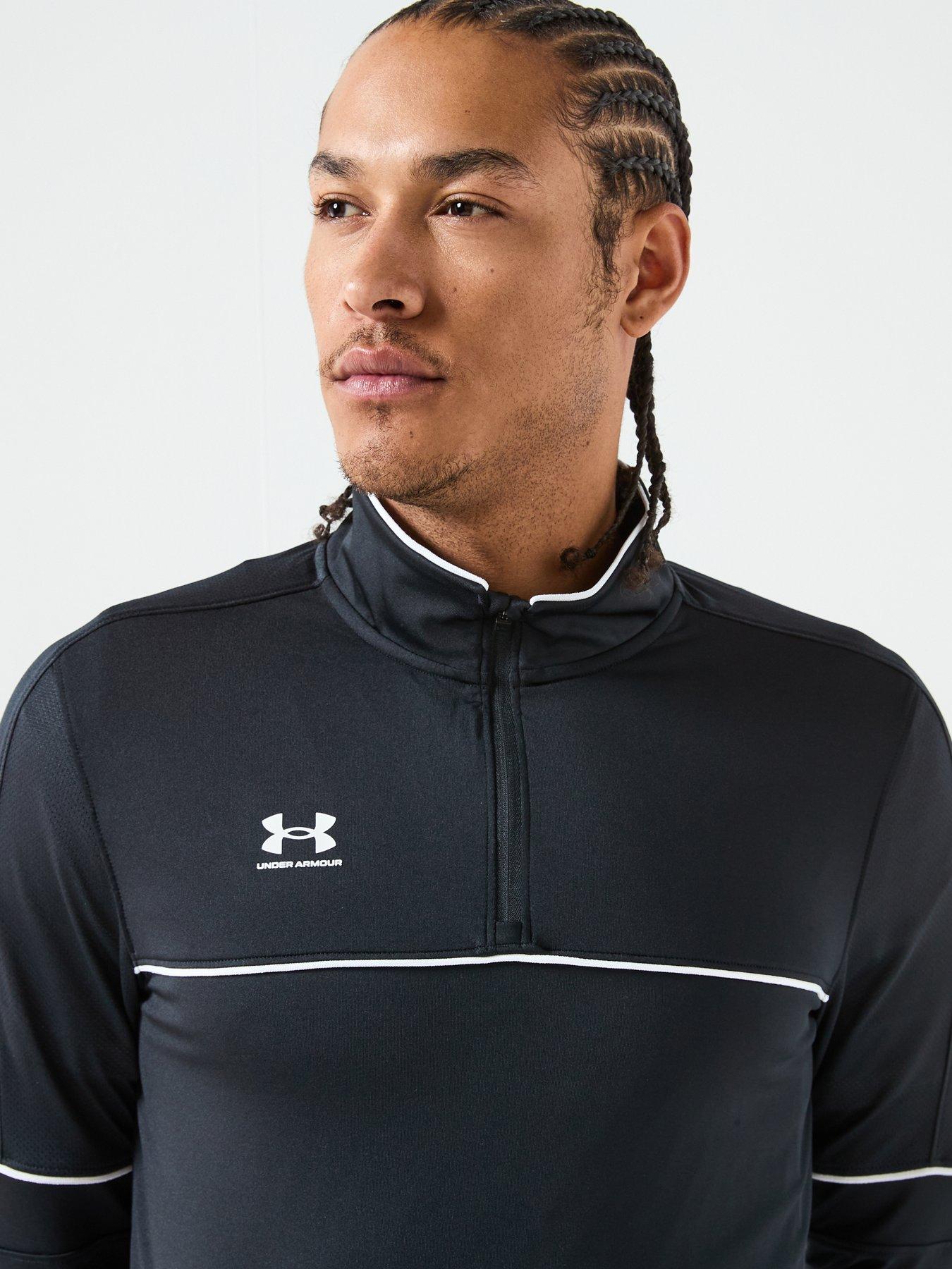 under-armour-mens-challenger-training-14-zip-top-blackwhiteoutfit