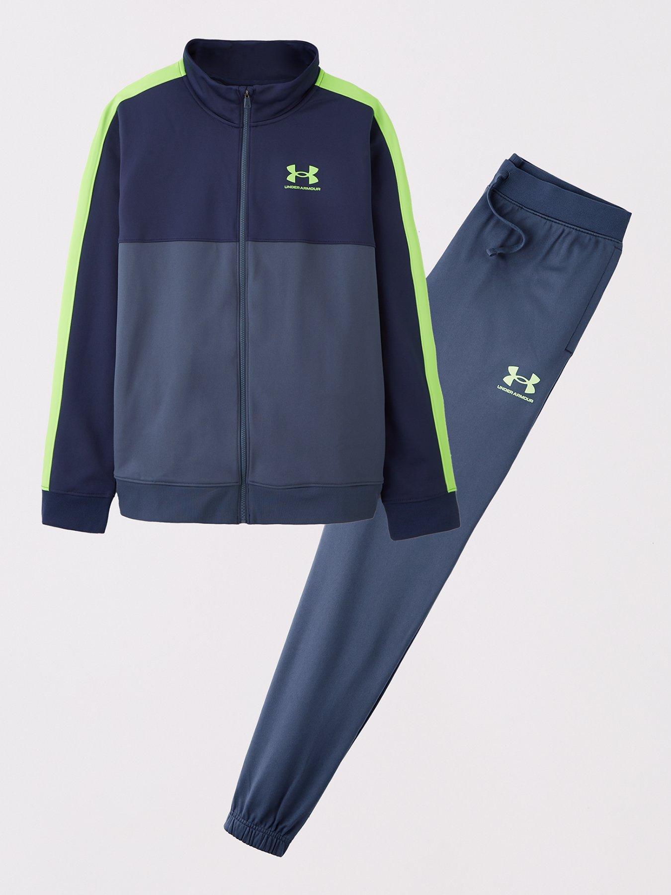 under-armour-junior-boys-training-rival-colourblock-knit-tracksuit-grey