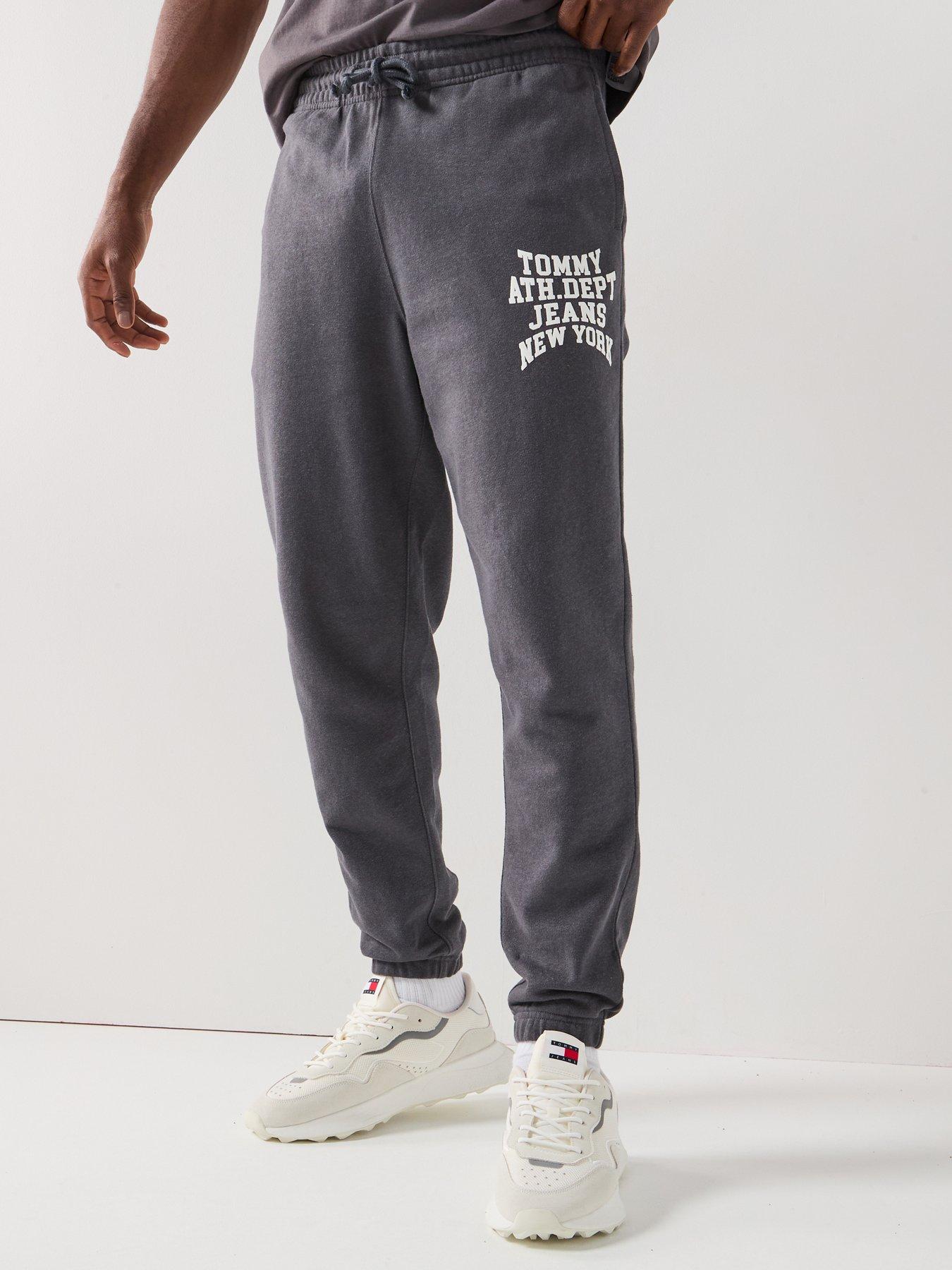 Image 1 of 6 of Tommy Jeans Regular Fit Cuffed Joggers - Black