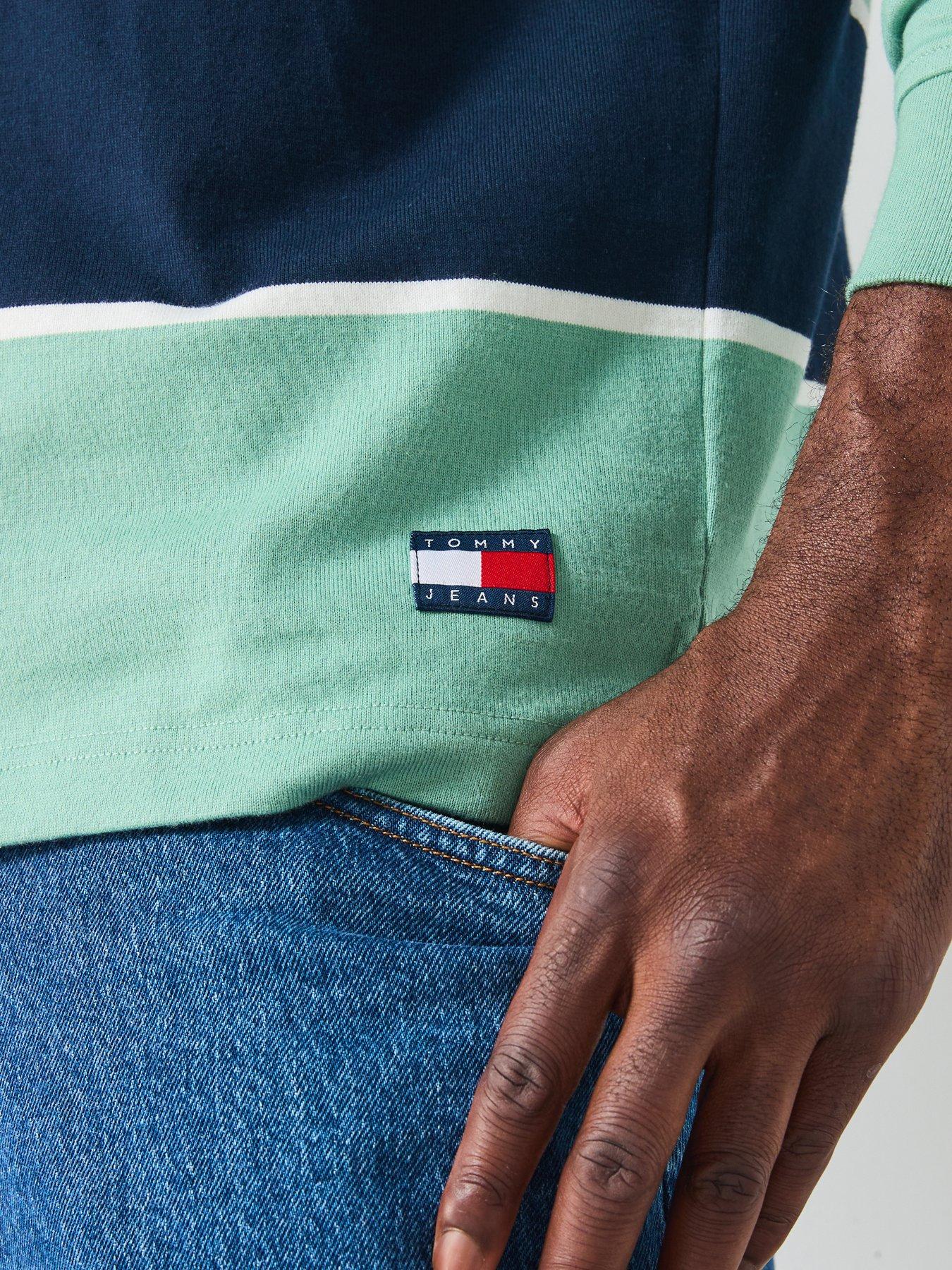 tommy-jeans-regular-fit-rugger-stripe-long-sleeve-polo-shirt-greenoutfit