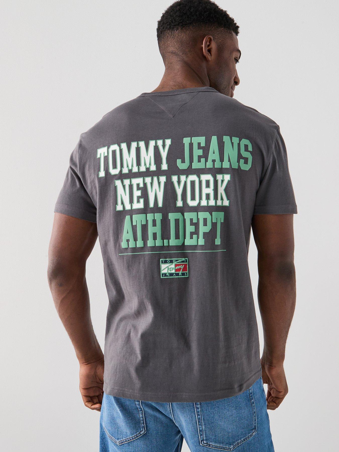 Image 1 of 5 of Tommy Jeans Tommy Jeans Back Print T-shirt - Dark Grey
