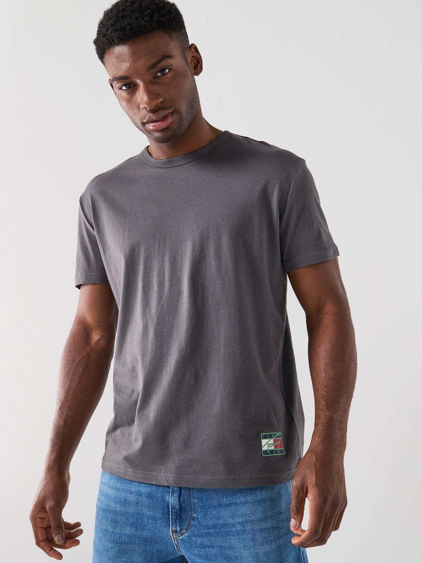 Image 2 of 5 of Tommy Jeans Tommy Jeans Back Print T-shirt - Dark Grey