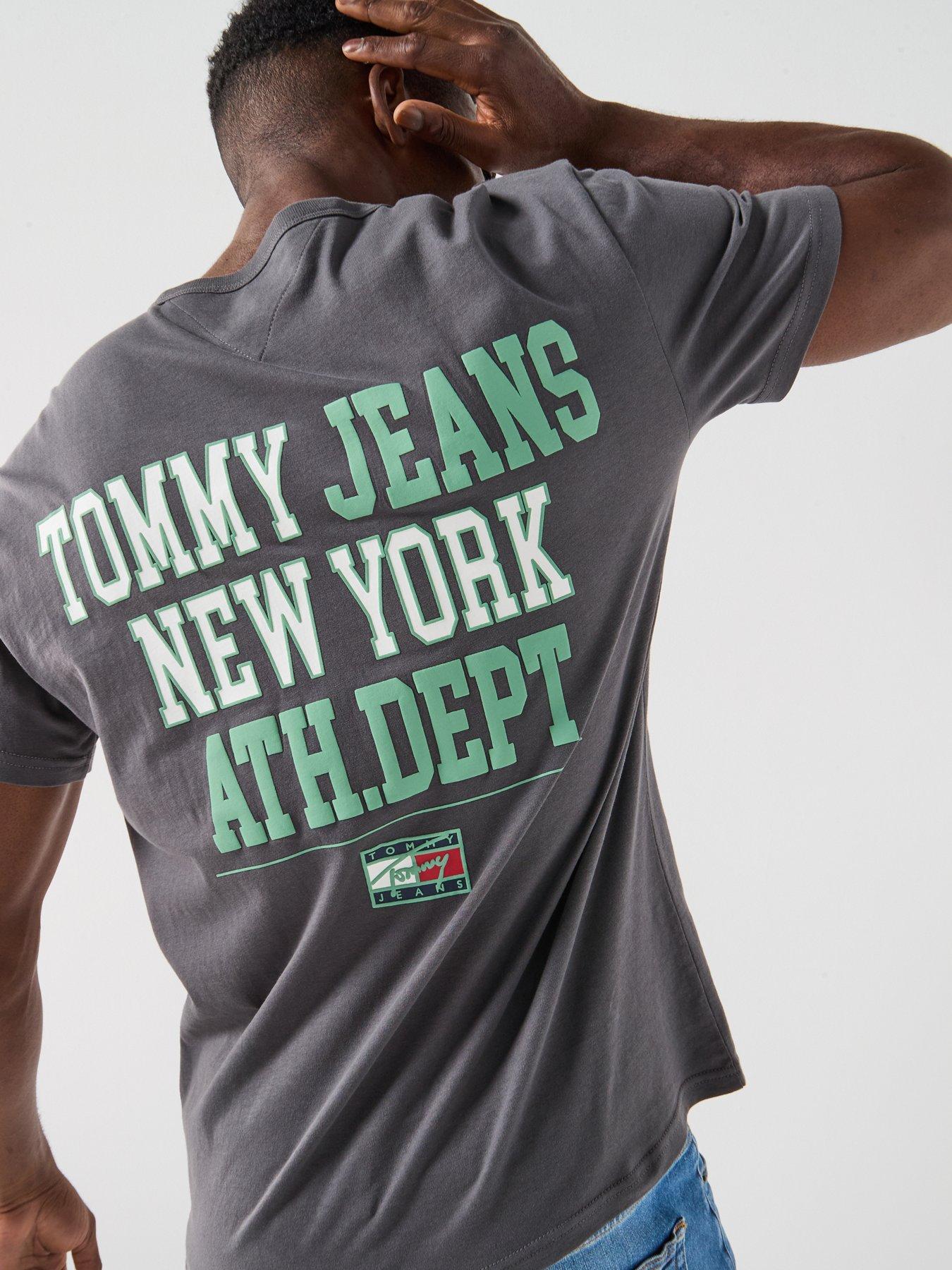 Image 4 of 5 of Tommy Jeans Tommy Jeans Back Print T-shirt - Dark Grey