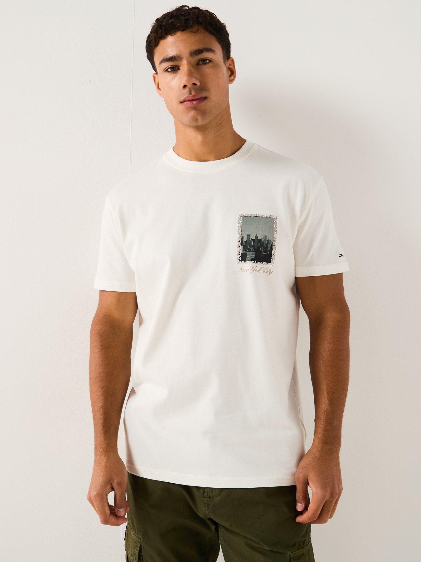 Image 5 of 5 of Tommy Jeans Photo Back Print T-Shirt - Off White