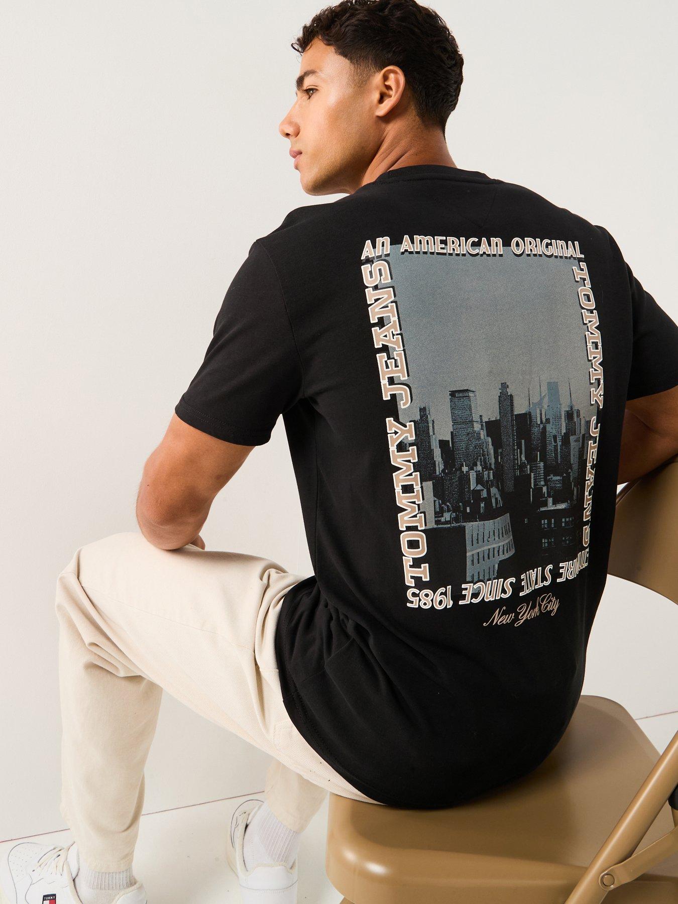Tommy Jeans Photo Back Print T-Shirt - Black