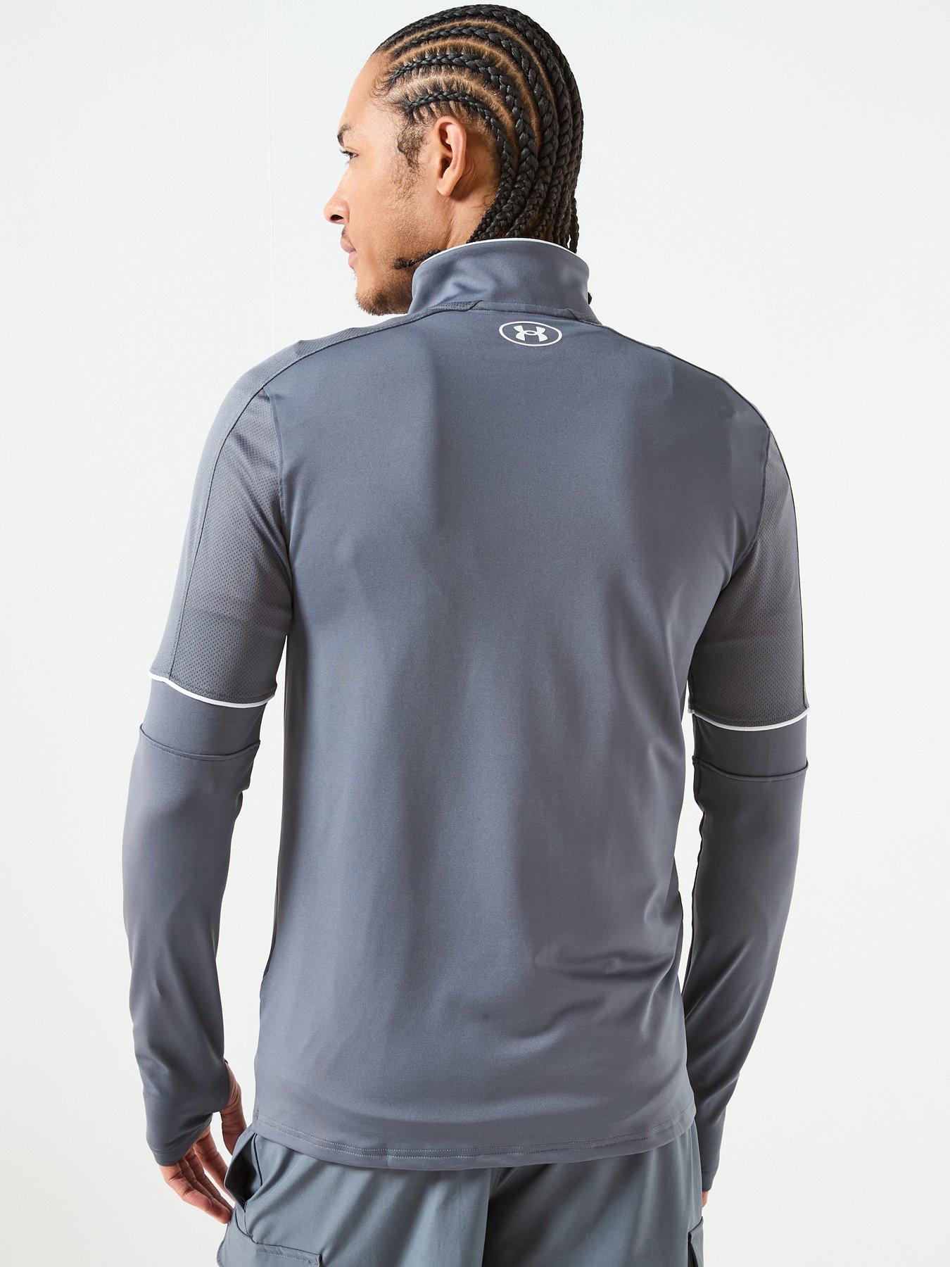 under-armour-mens-challenger-training-14-zip-top-greystillFront