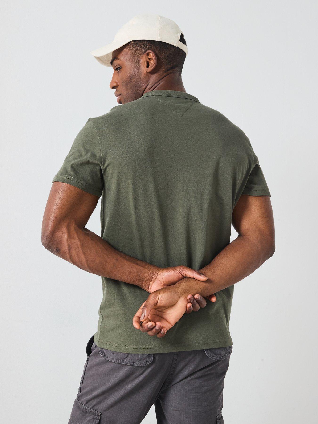 tommy-jeans-badge-t-shirt-greenstillFront
