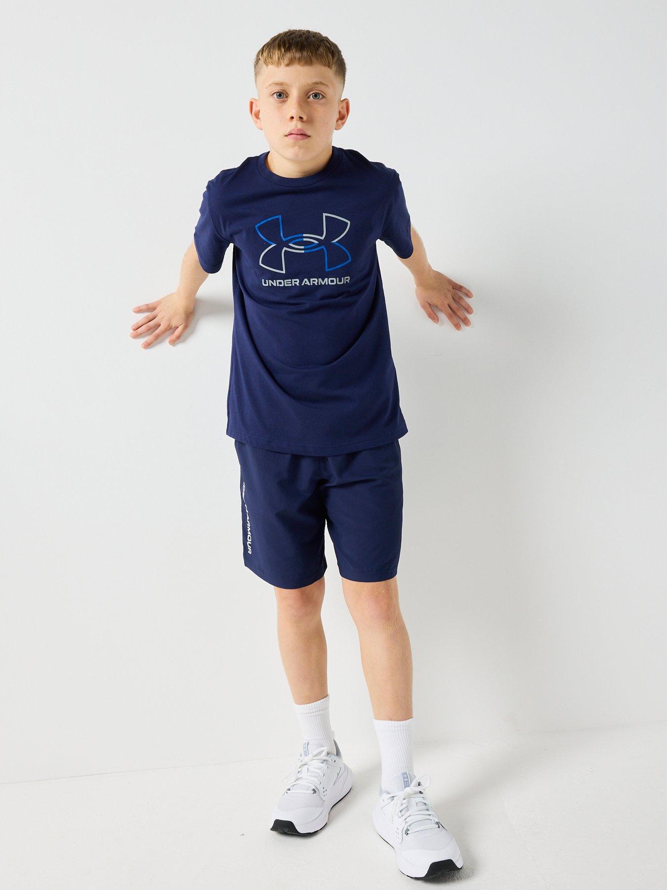 Image 3 of 6 of UNDER ARMOUR Junior Boys Training Gl Foundation T-Shirt - Navy