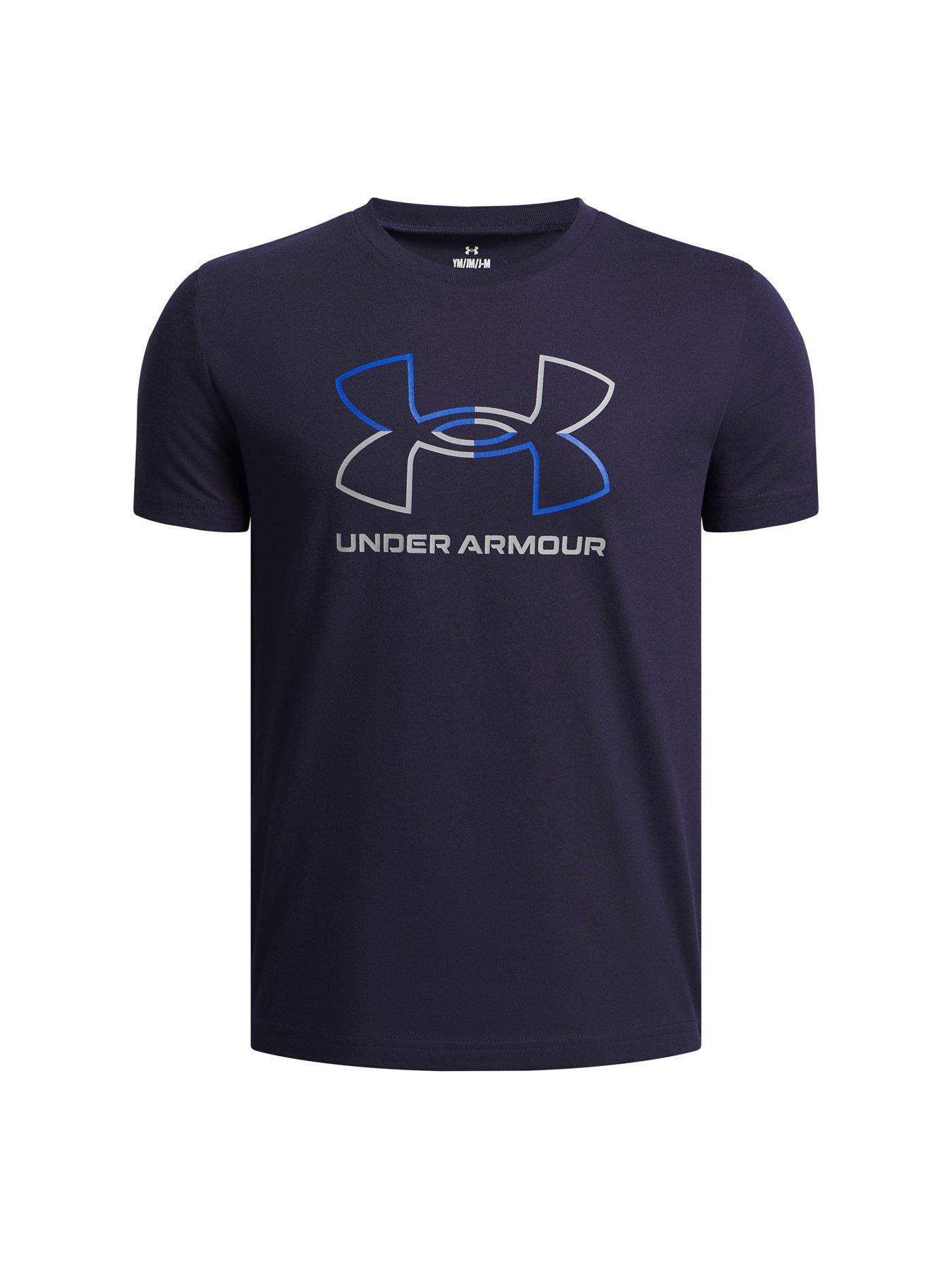 Image 6 of 6 of UNDER ARMOUR Junior Boys Training Gl Foundation T-Shirt - Navy