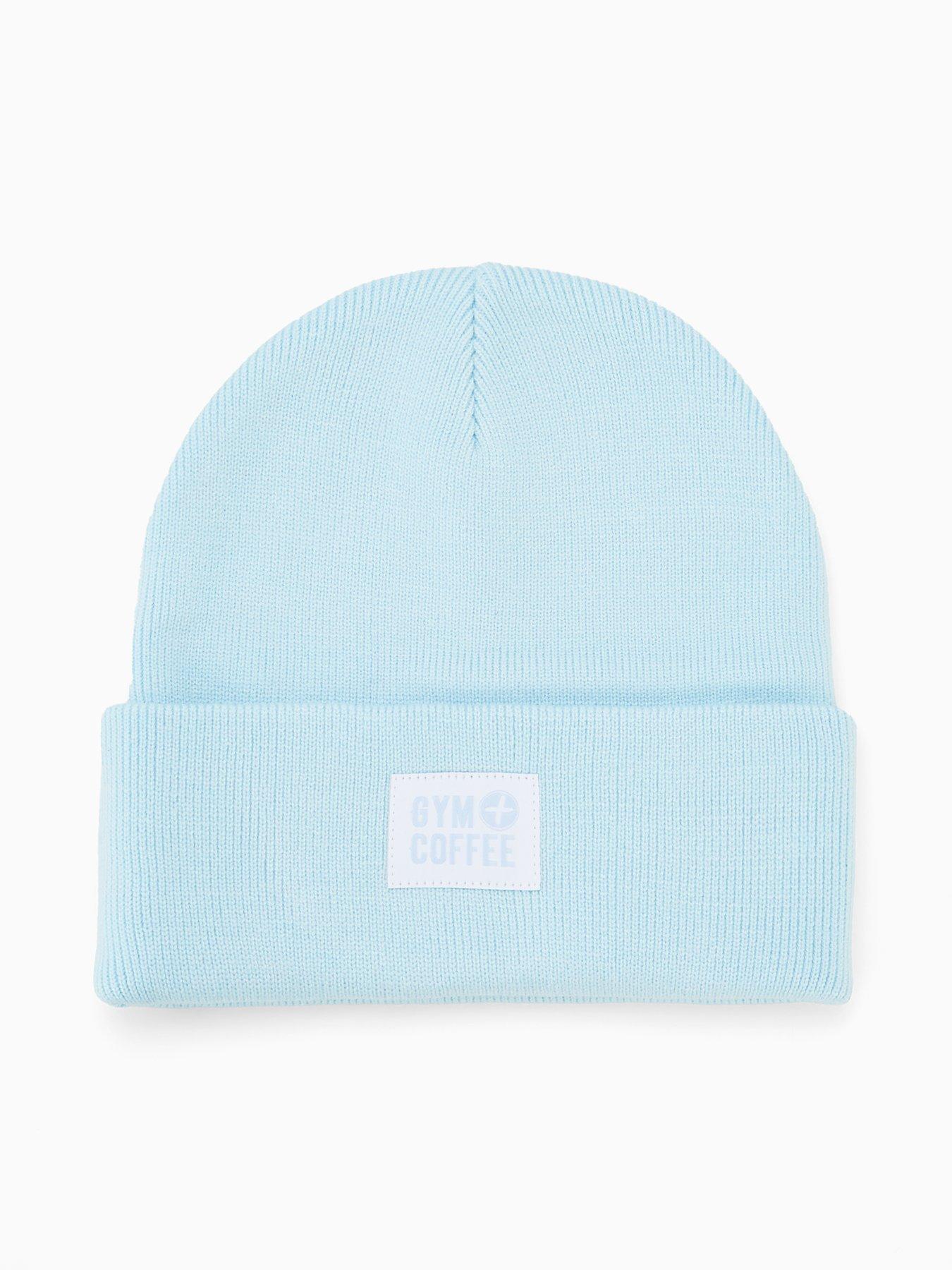 gym-coffee-womens-training-knit-beanie-blue