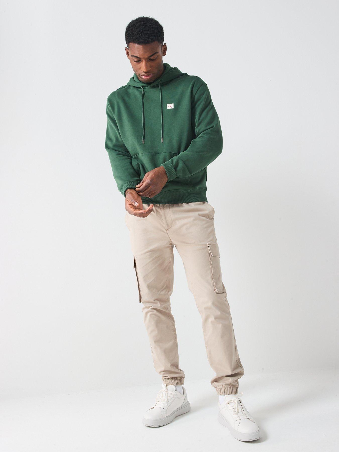 calvin-klein-jeans-left-chest-woven-badge-overhead-hoodie-greenback