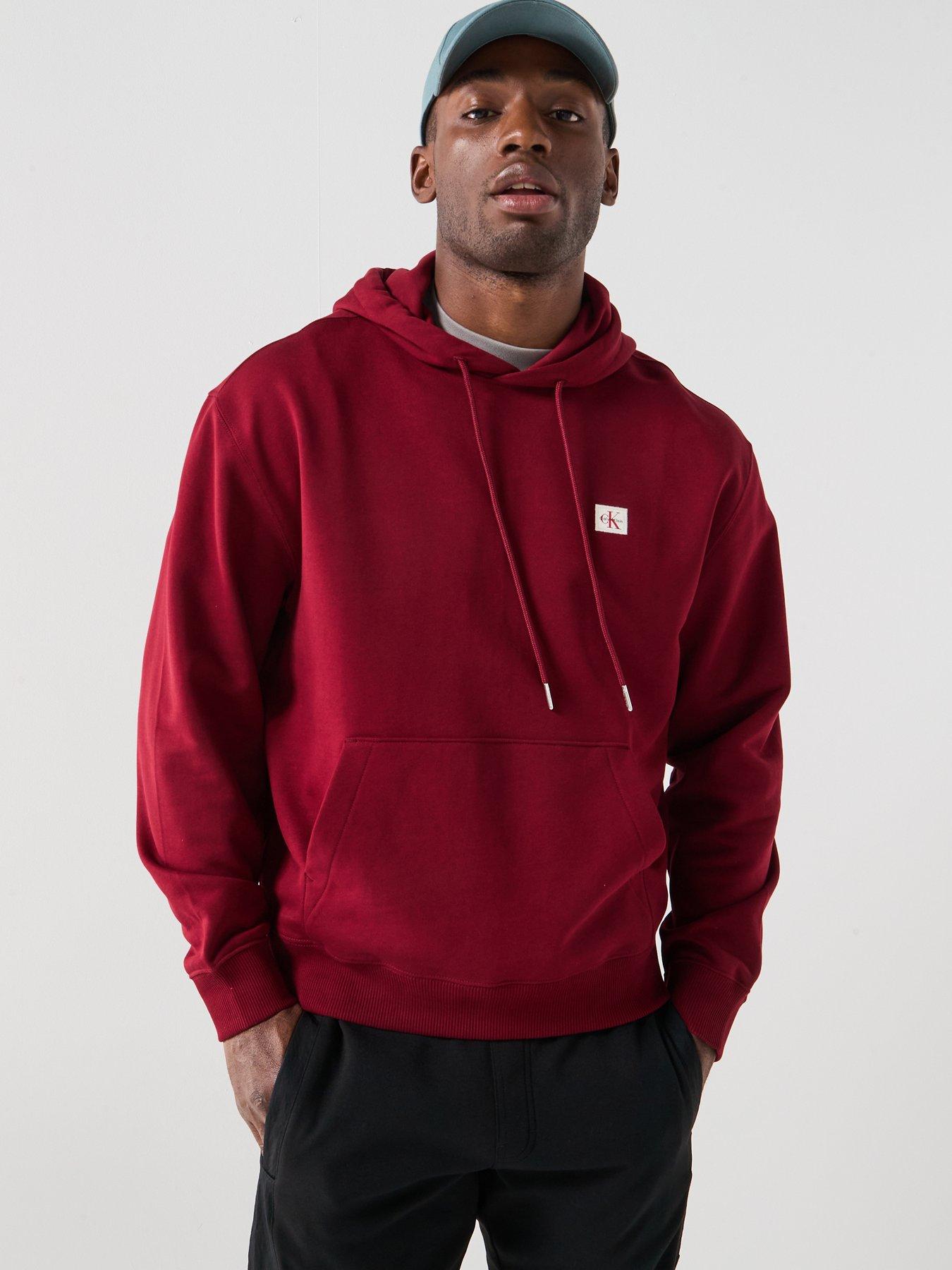 calvin-klein-jeans-left-chest-woven-badge-overhead-hoodie-dark-red