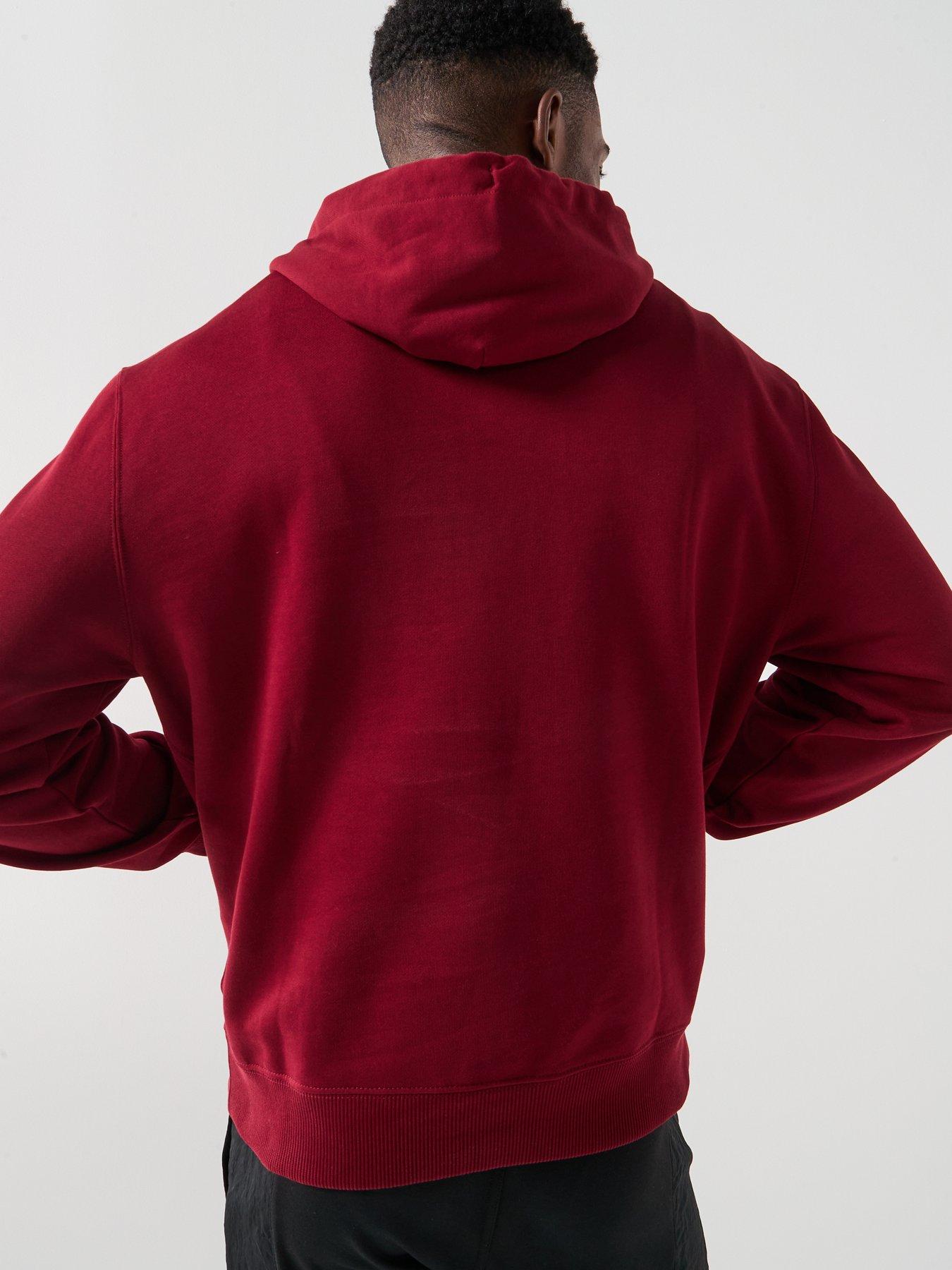 calvin-klein-jeans-left-chest-woven-badge-overhead-hoodie-dark-redstillFront