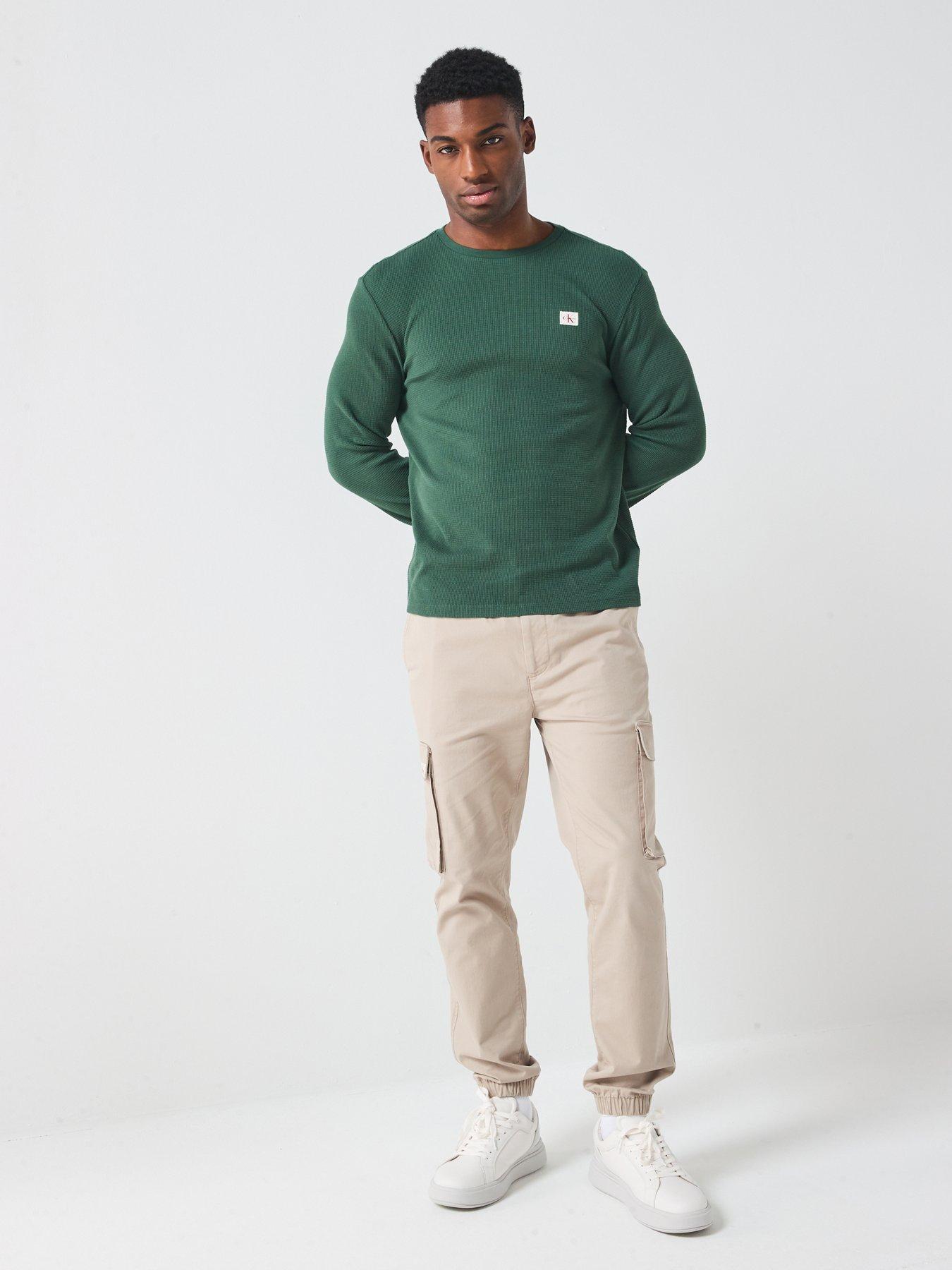 calvin-klein-jeans-waffle-badge-long-sleeve-t-shirt-greenback