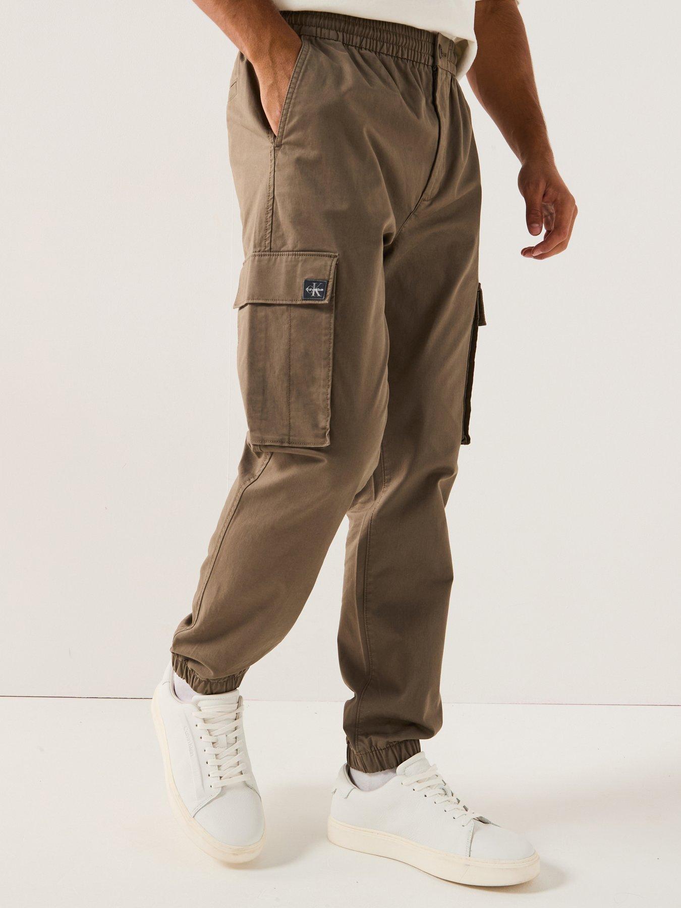 Calvin Klein Jeans Skinny Elastic Twill Cargo Pants - Green