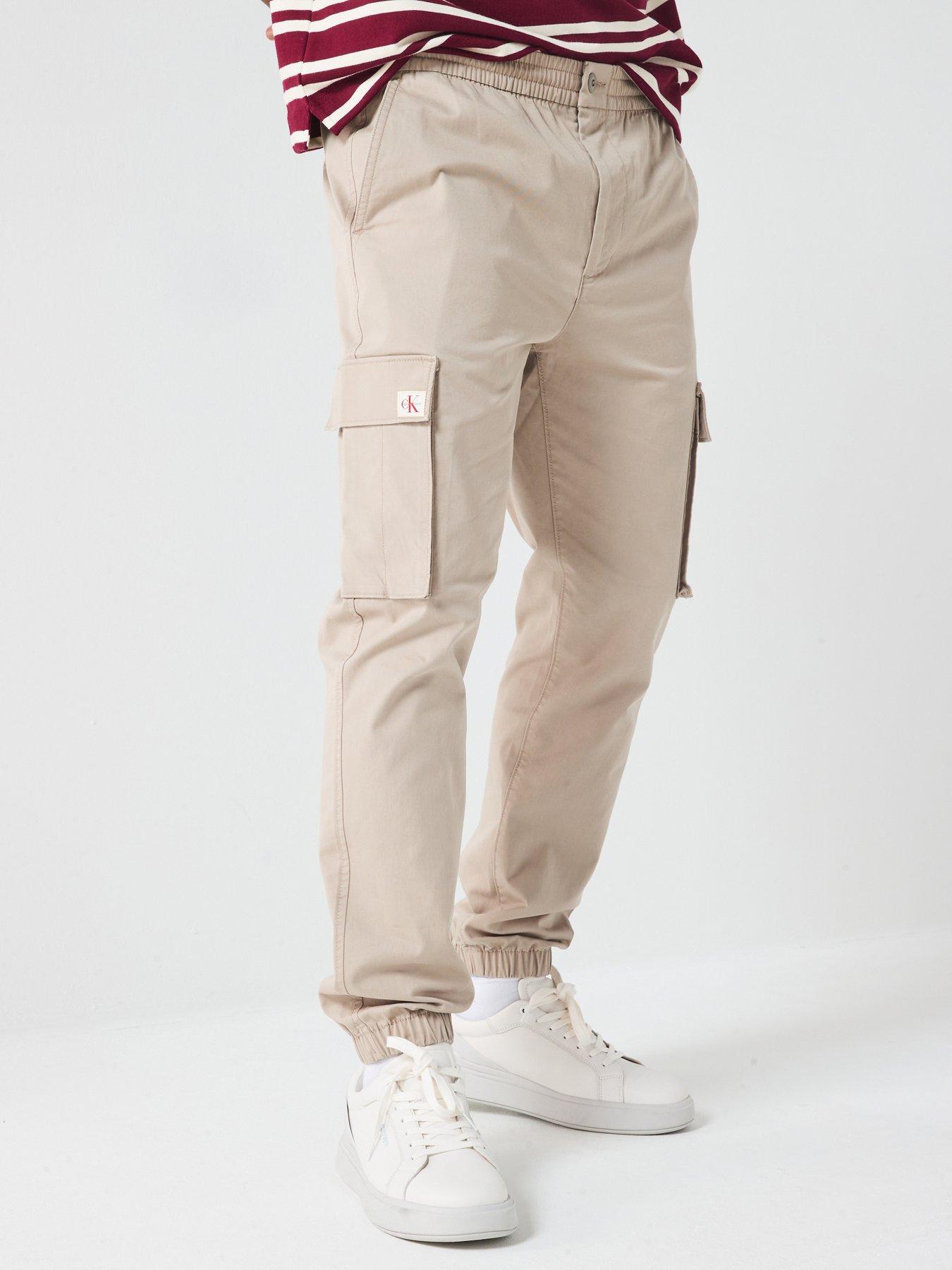 calvin-klein-jeans-skinny-elastic-twill-cargo-pants-khakifront