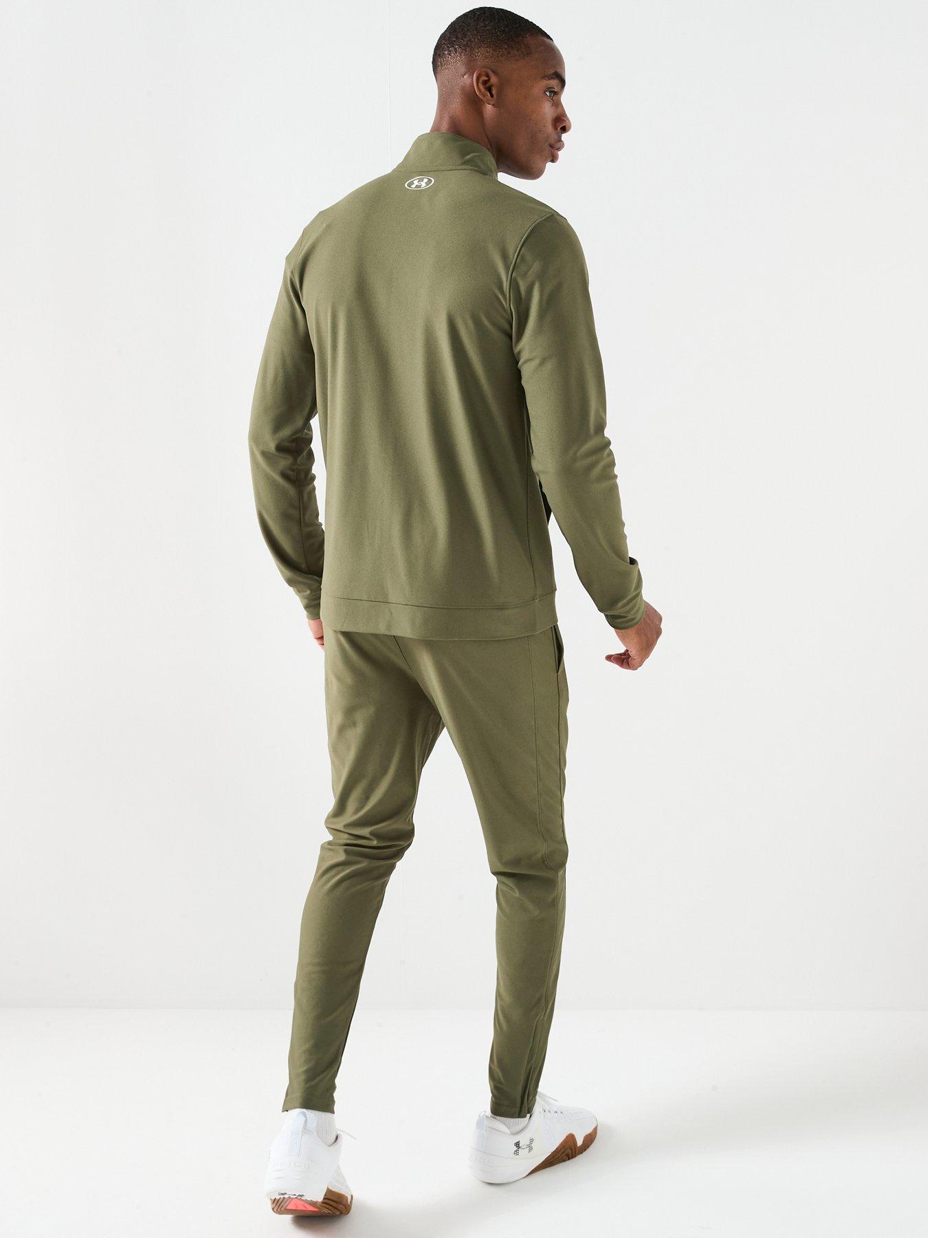 under-armour-mens-challenger-tracksuit-greenstillFront
