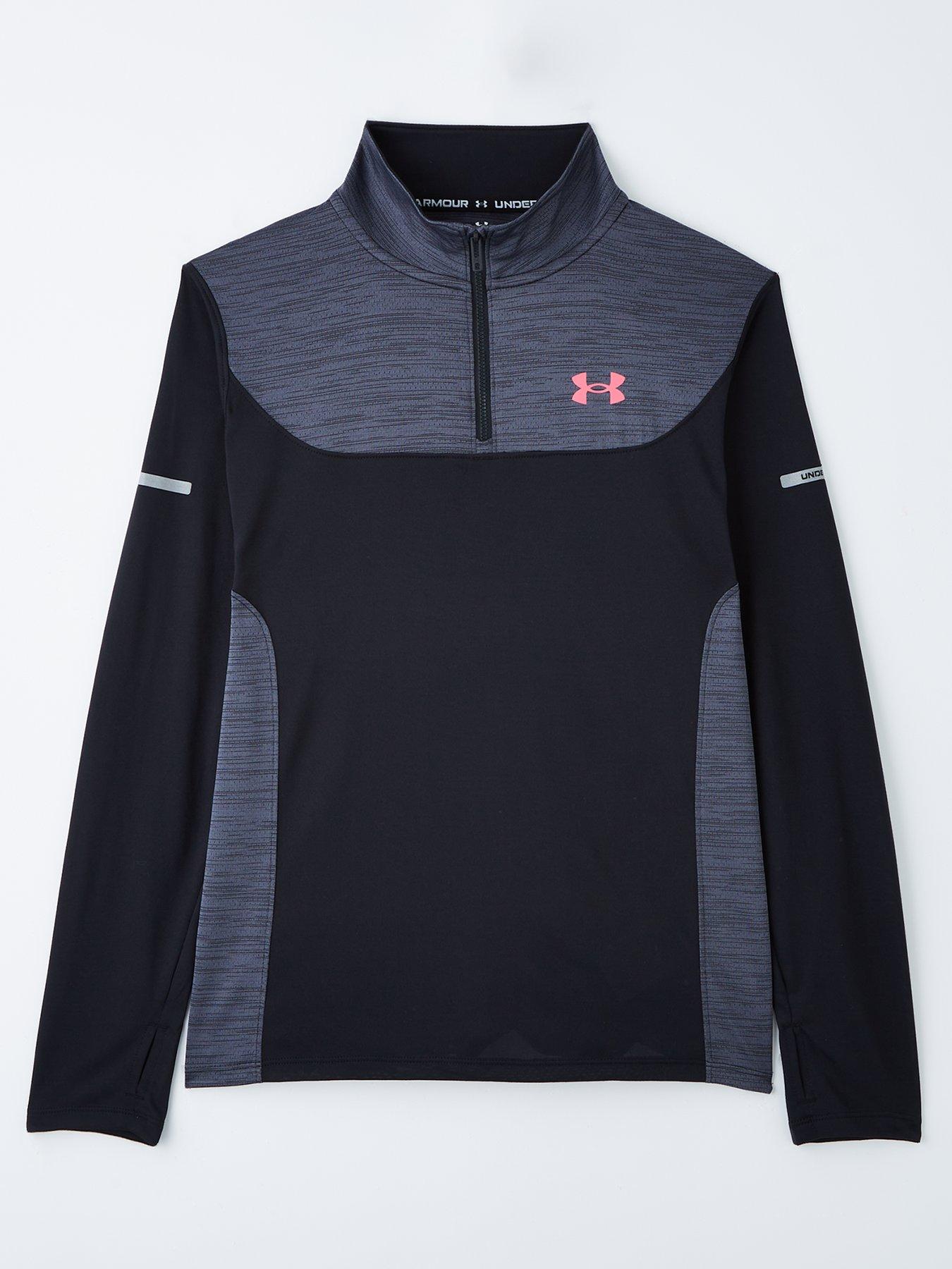 under-armour-junior-boys-training-tech-utility-14-zip-top-black