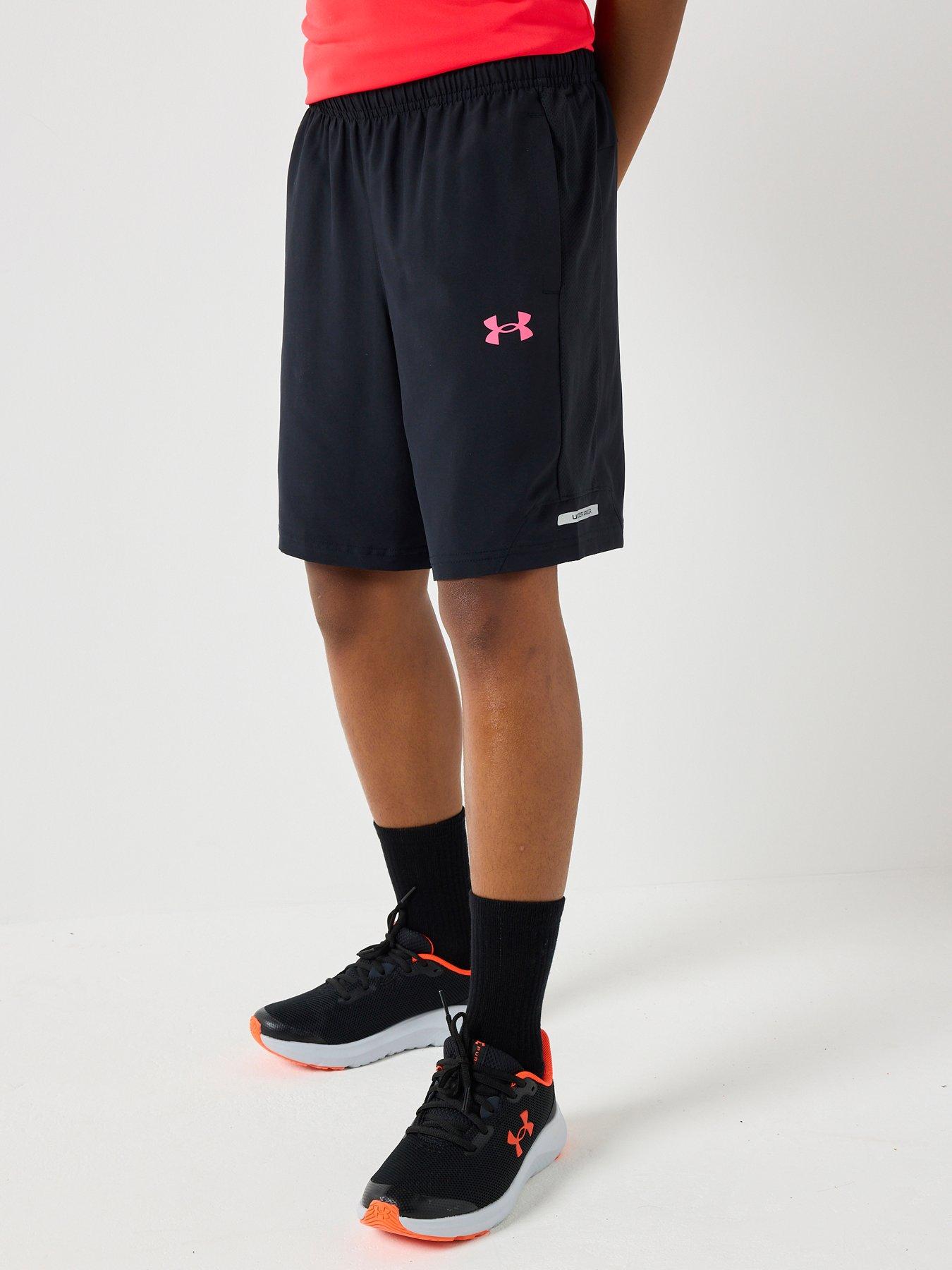 UNDER ARMOUR Junior Boys Training Tech Utility Woven Shorts - Black