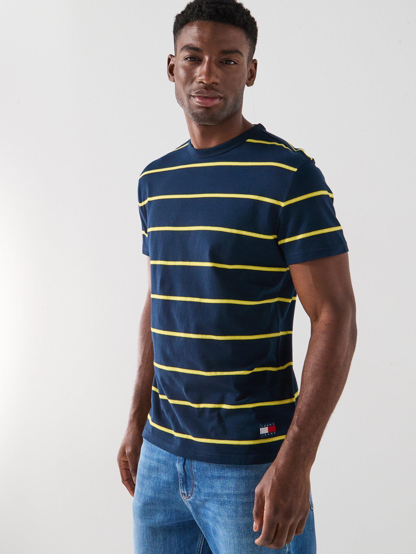 tommy-jeans-textured-stripe-badge-t-shirt-navyfront