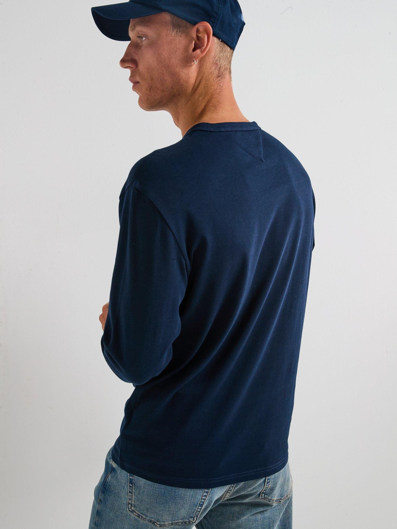 tommy-jeans-badge-long-sleeve-t-shirt-navystillFront