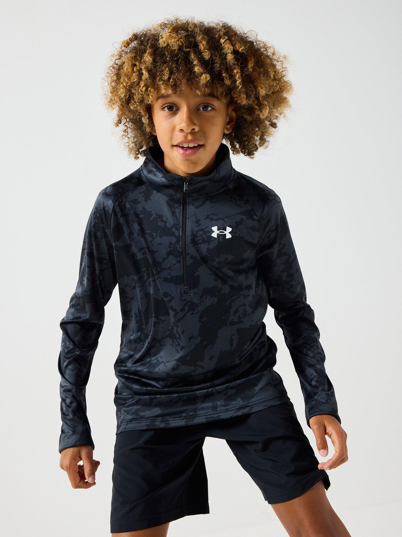 Image 1 of 6 of UNDER ARMOUR Junior Boys Training Tech 20 1/2 Zip Top - Black