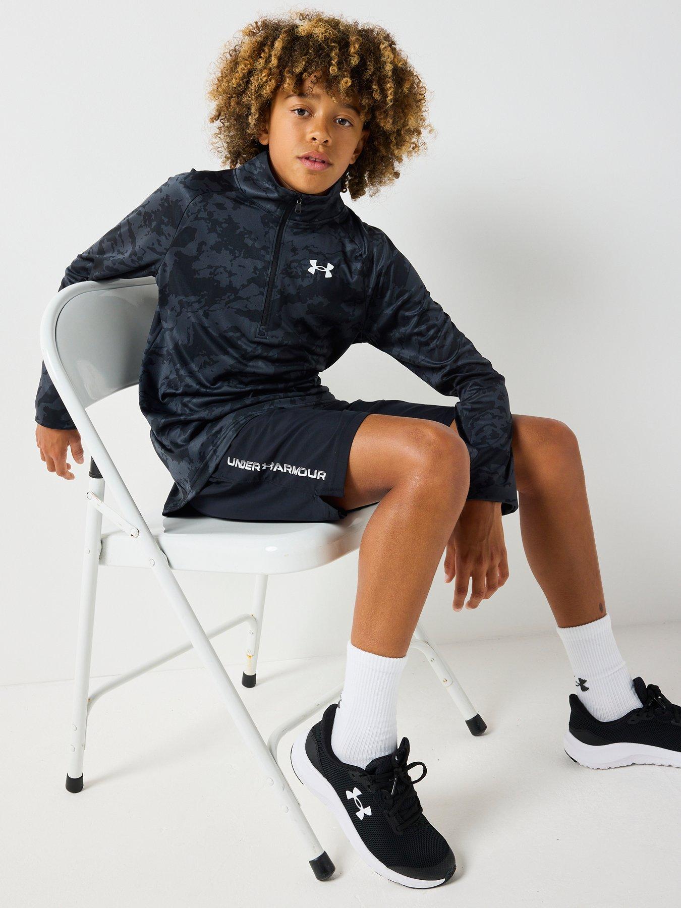 Image 3 of 6 of UNDER ARMOUR Junior Boys Training Tech 20 1/2 Zip Top - Black
