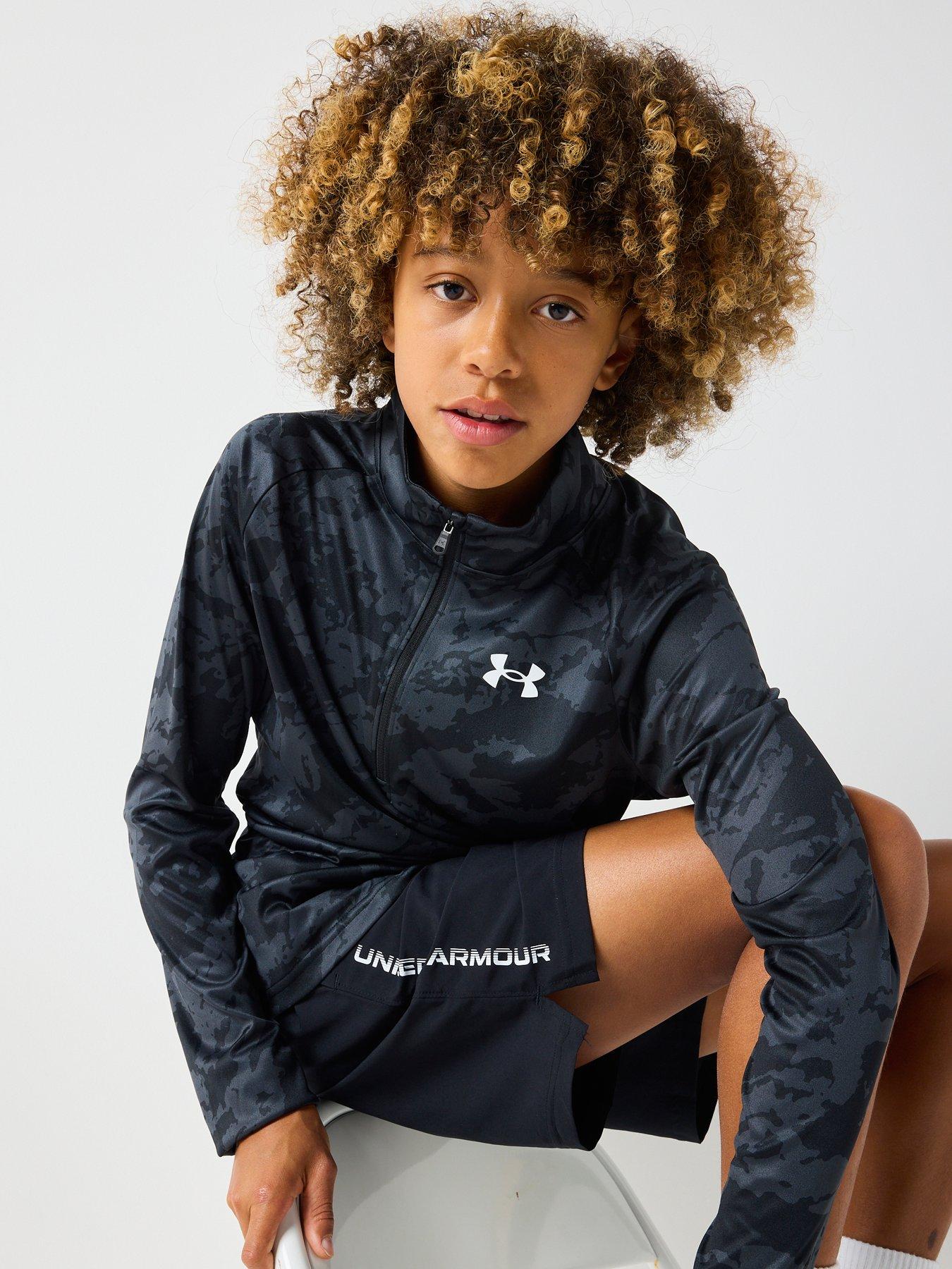 Image 5 of 6 of UNDER ARMOUR Junior Boys Training Tech 20 1/2 Zip Top - Black