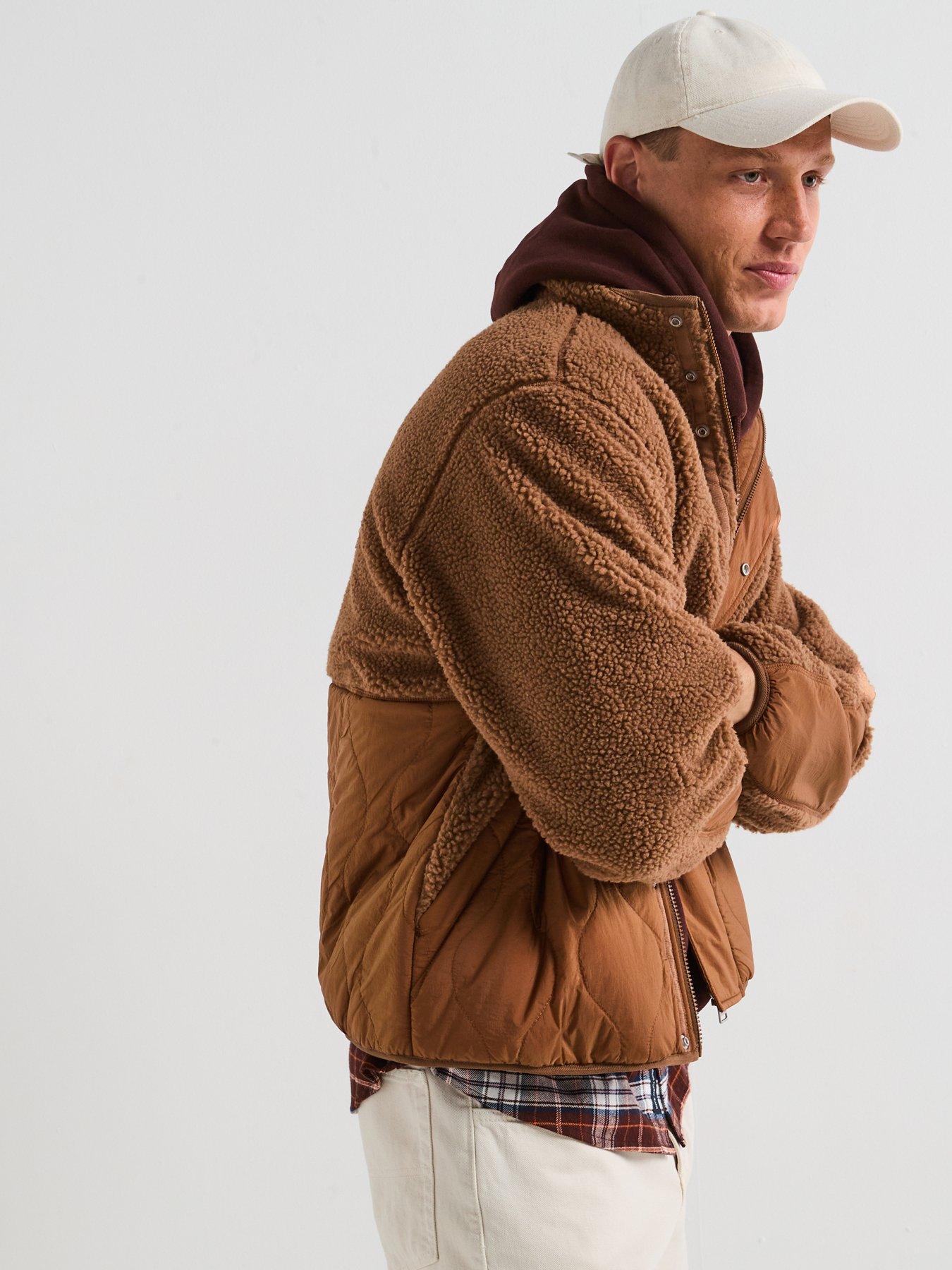 tommy-jeans-essential-mix-teddy-fleece-jacket-blackdetail